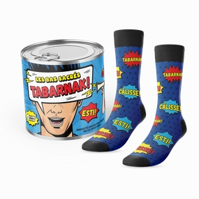 << Tabarnak >> Swear Socks