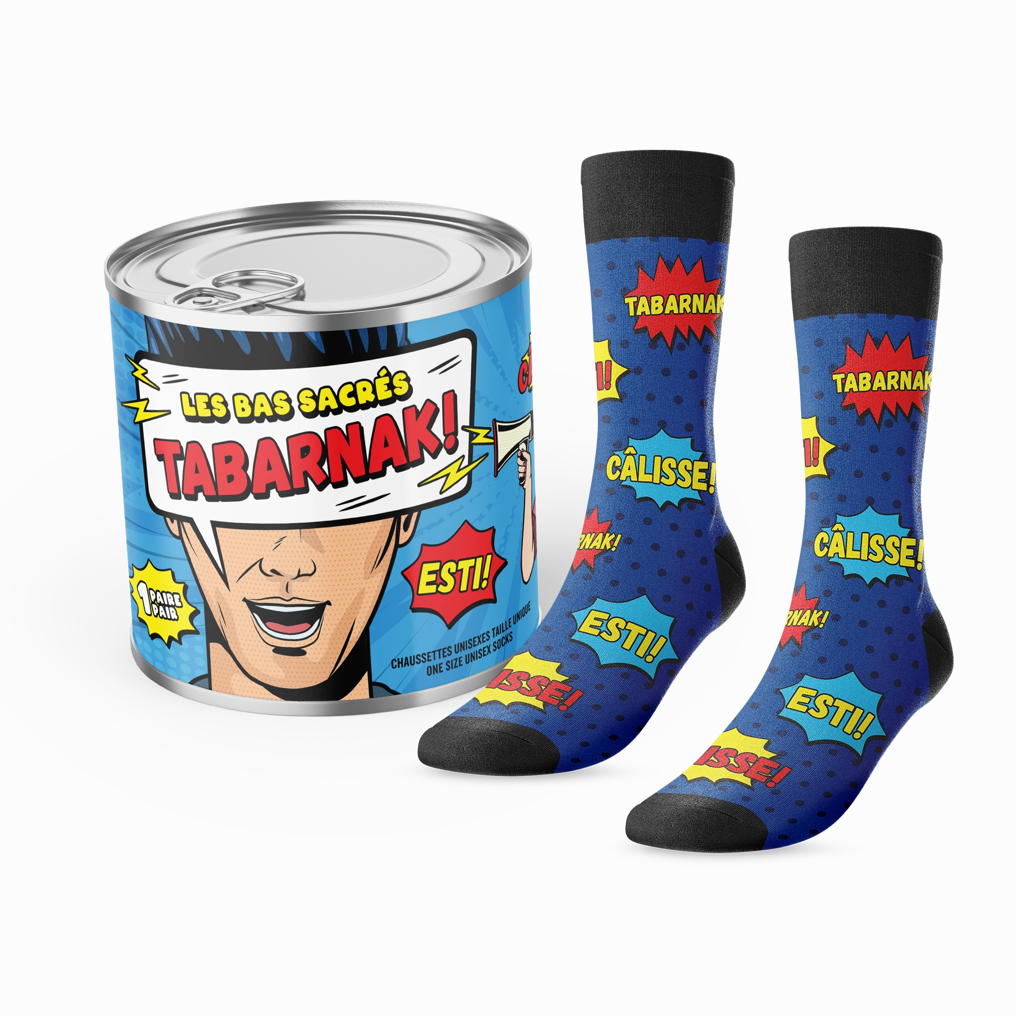 << Tabarnak >> Swear Socks