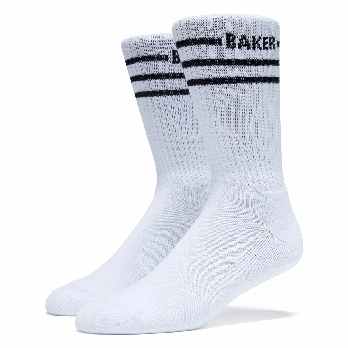 Baker Mini Stripe Socks - White