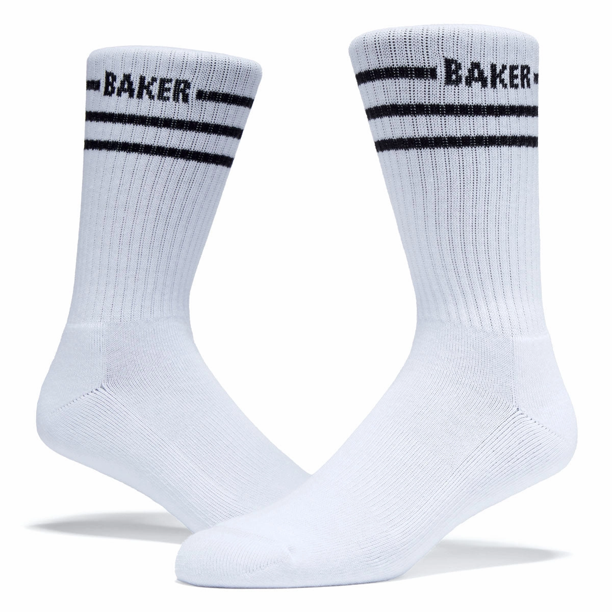 Baker Mini Stripe Socks - White
