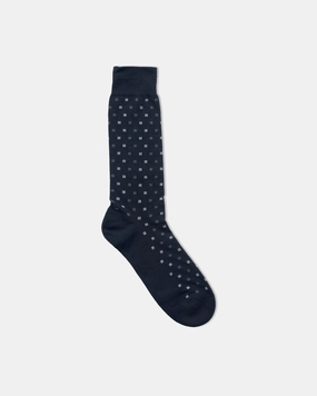 BLACK BOX MOTIF MID-CALF SOCKS