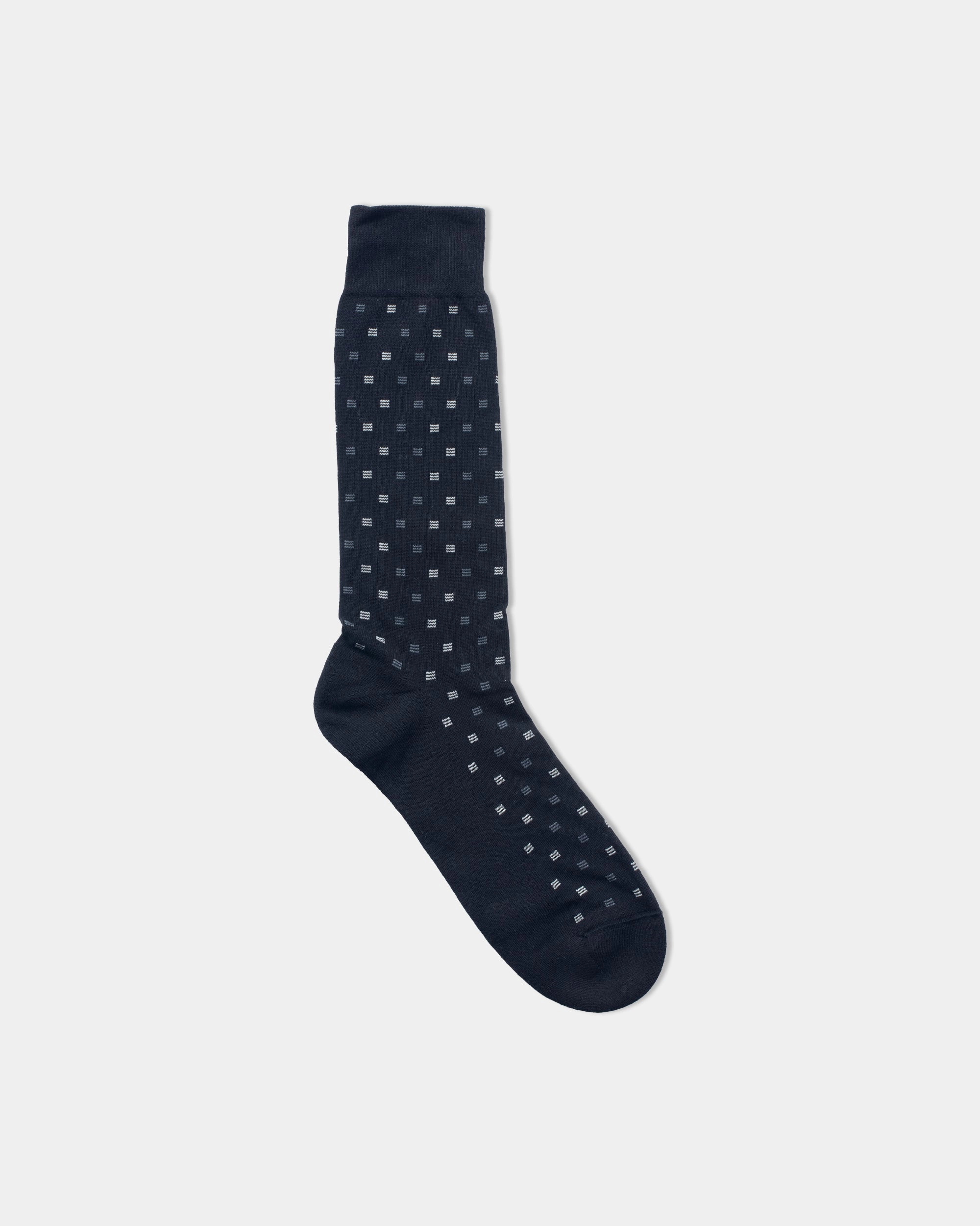 BLACK BOX MOTIF MID-CALF SOCKS