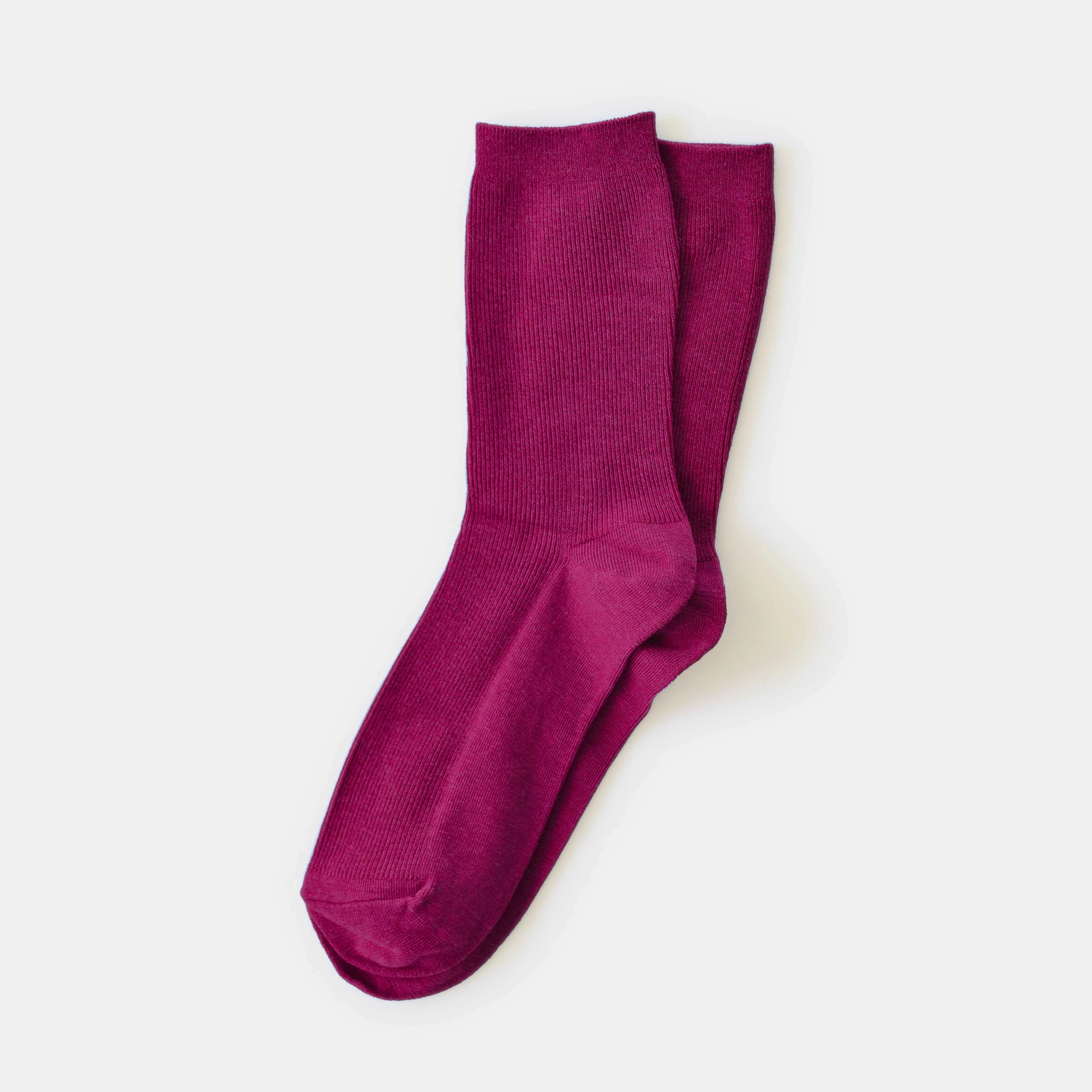 Bordeaux Cotton Sock