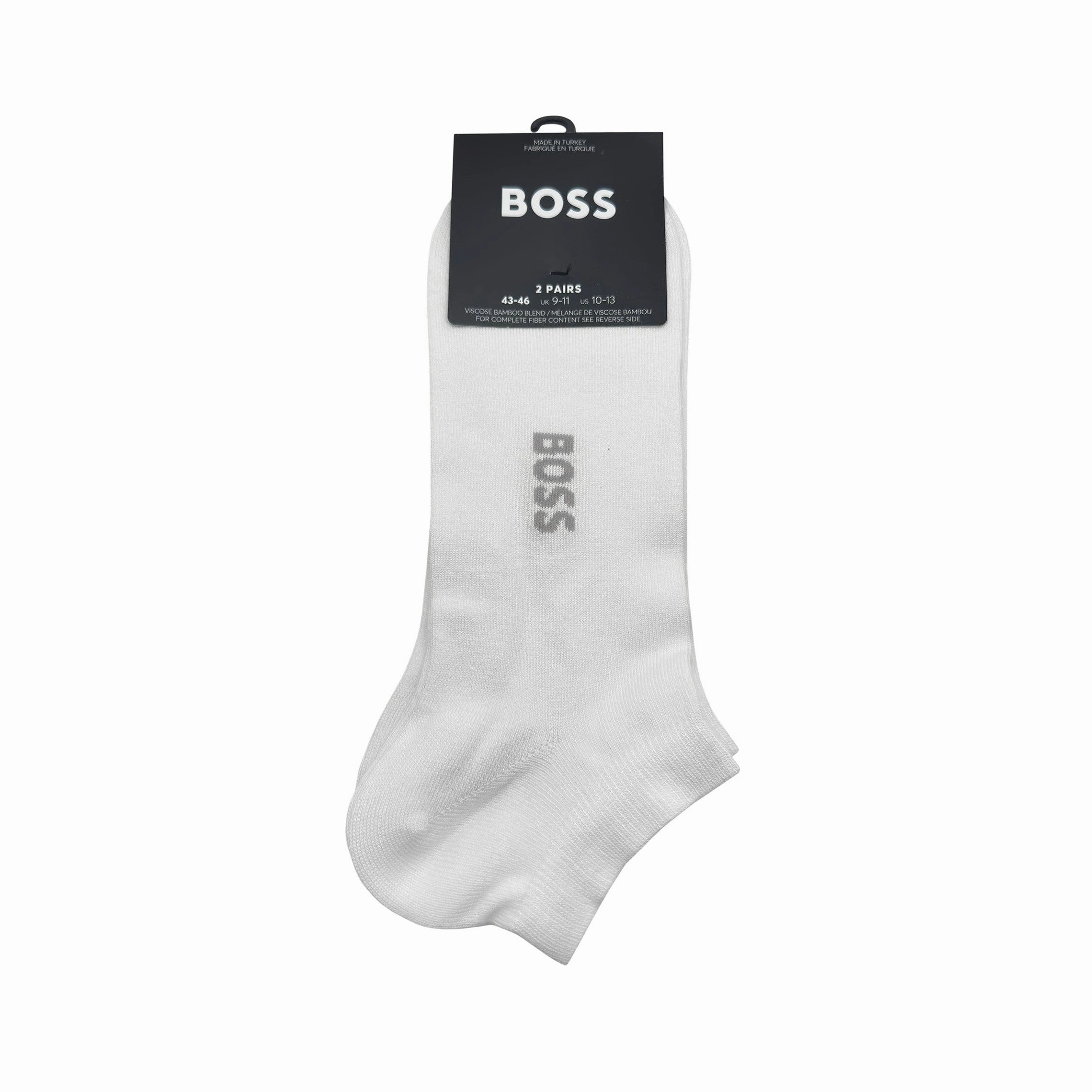 BOSS 2 Pair AS Logo Bamboo Ankle Socks