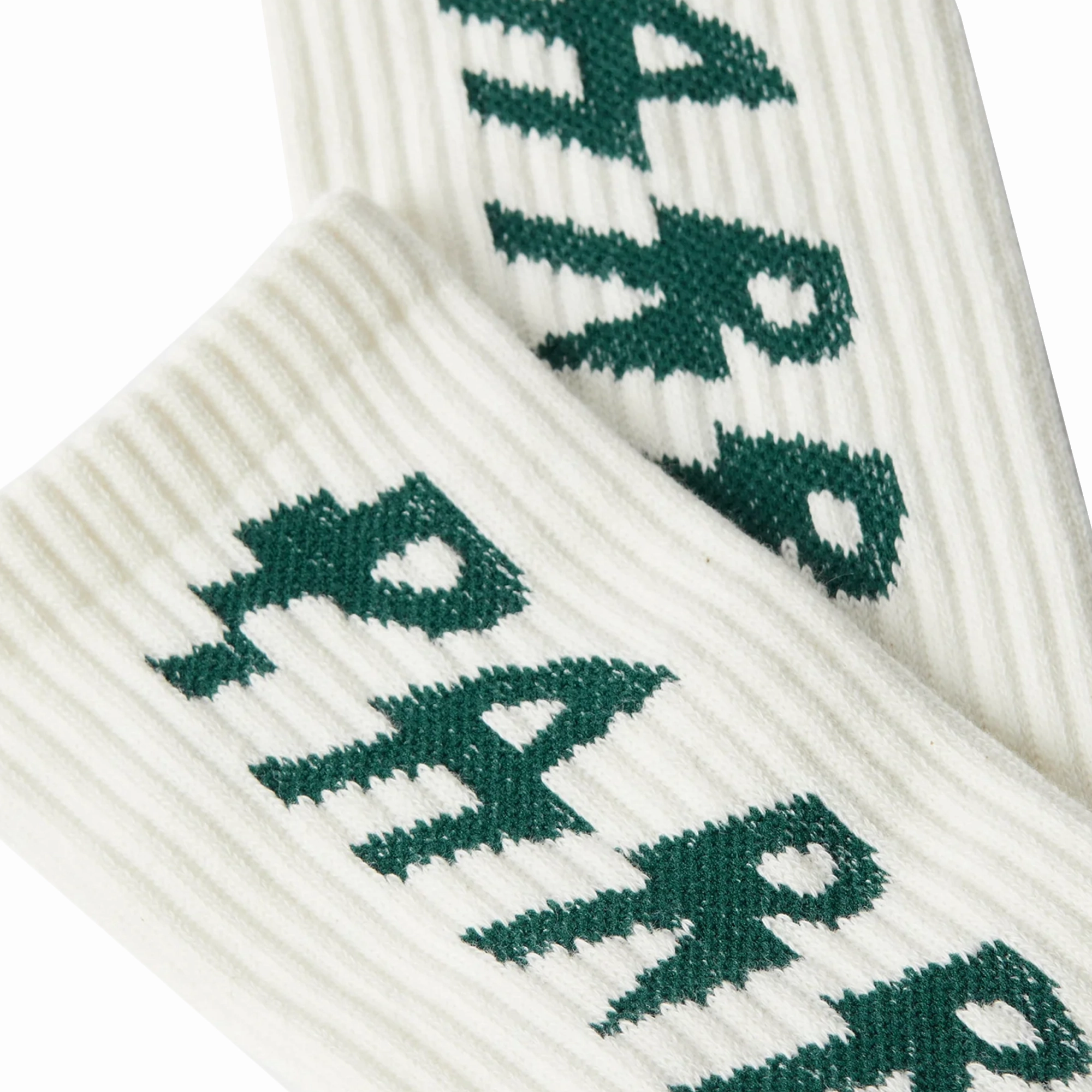 By Parra Shocker Logo Crew Socks White
