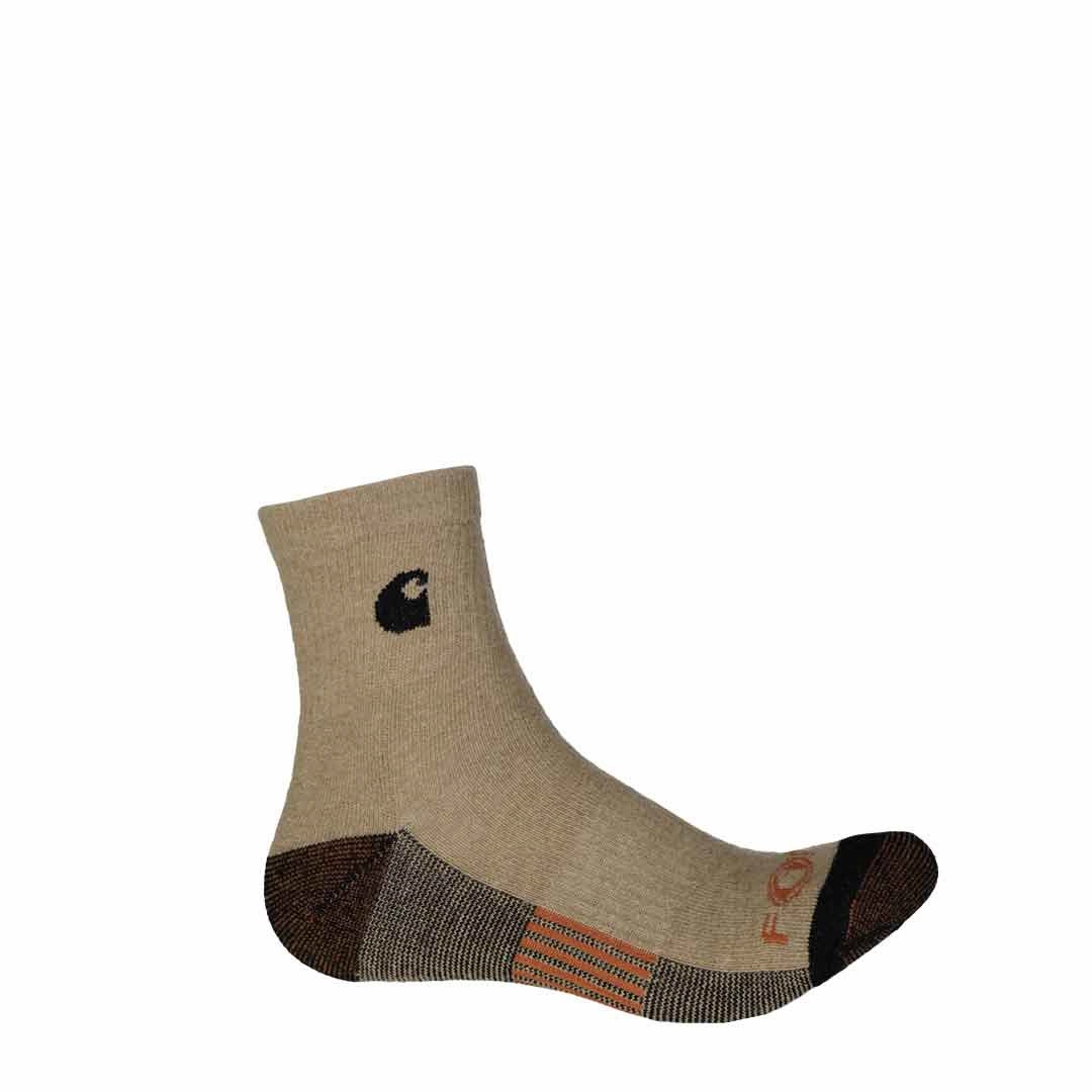 Carhartt - Men's 3 Pack 1/4 Sock (CHMA0106Q3 BRN)