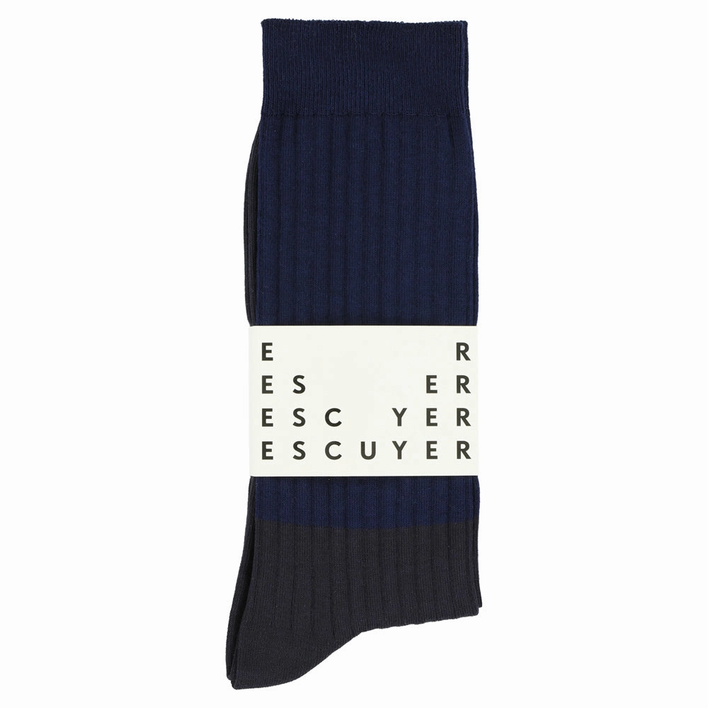 Colour Block Socks Blue / Navy Blazer