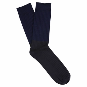 Colour Block Socks Blue / Navy Blazer