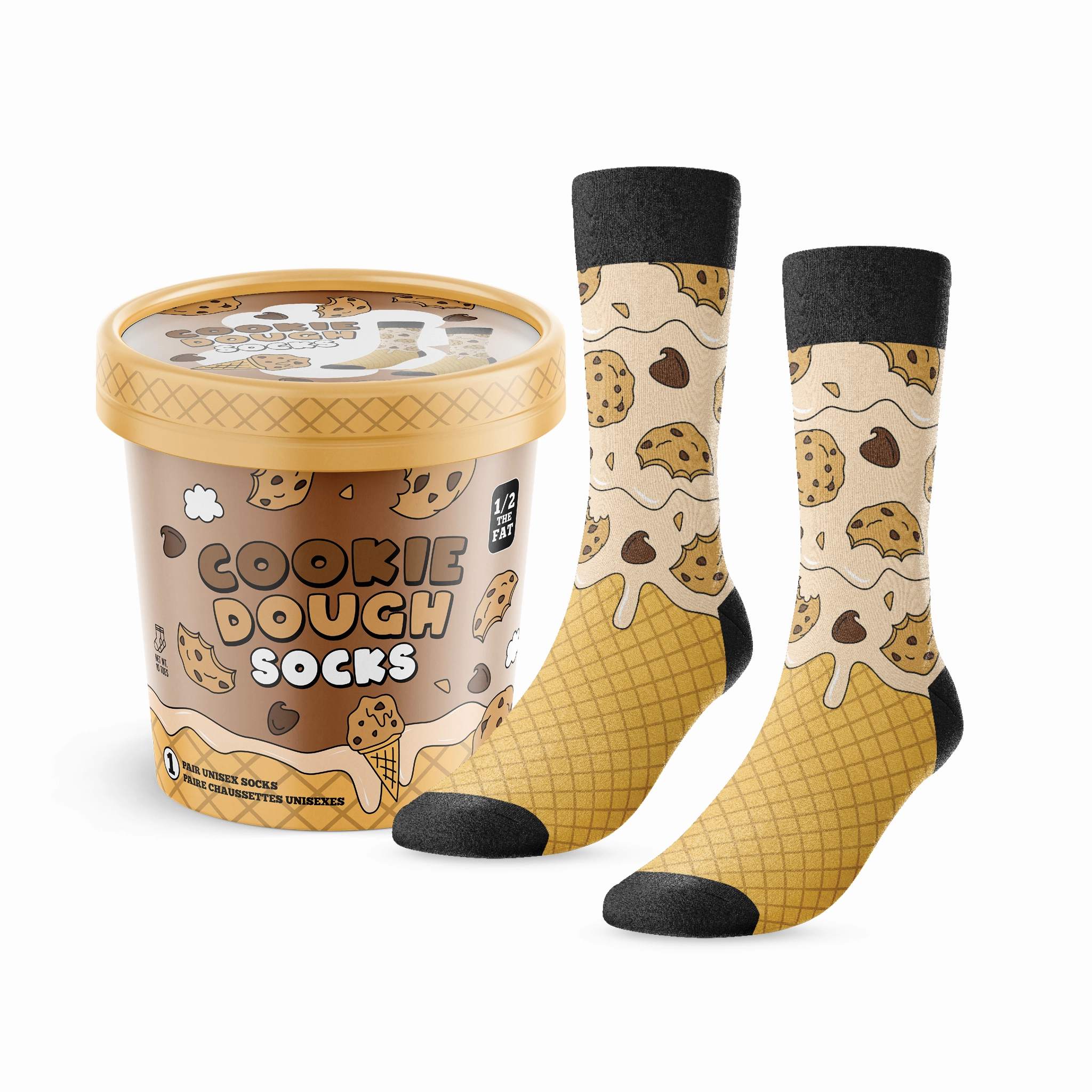 Cookie Dough Ice Cream Socks