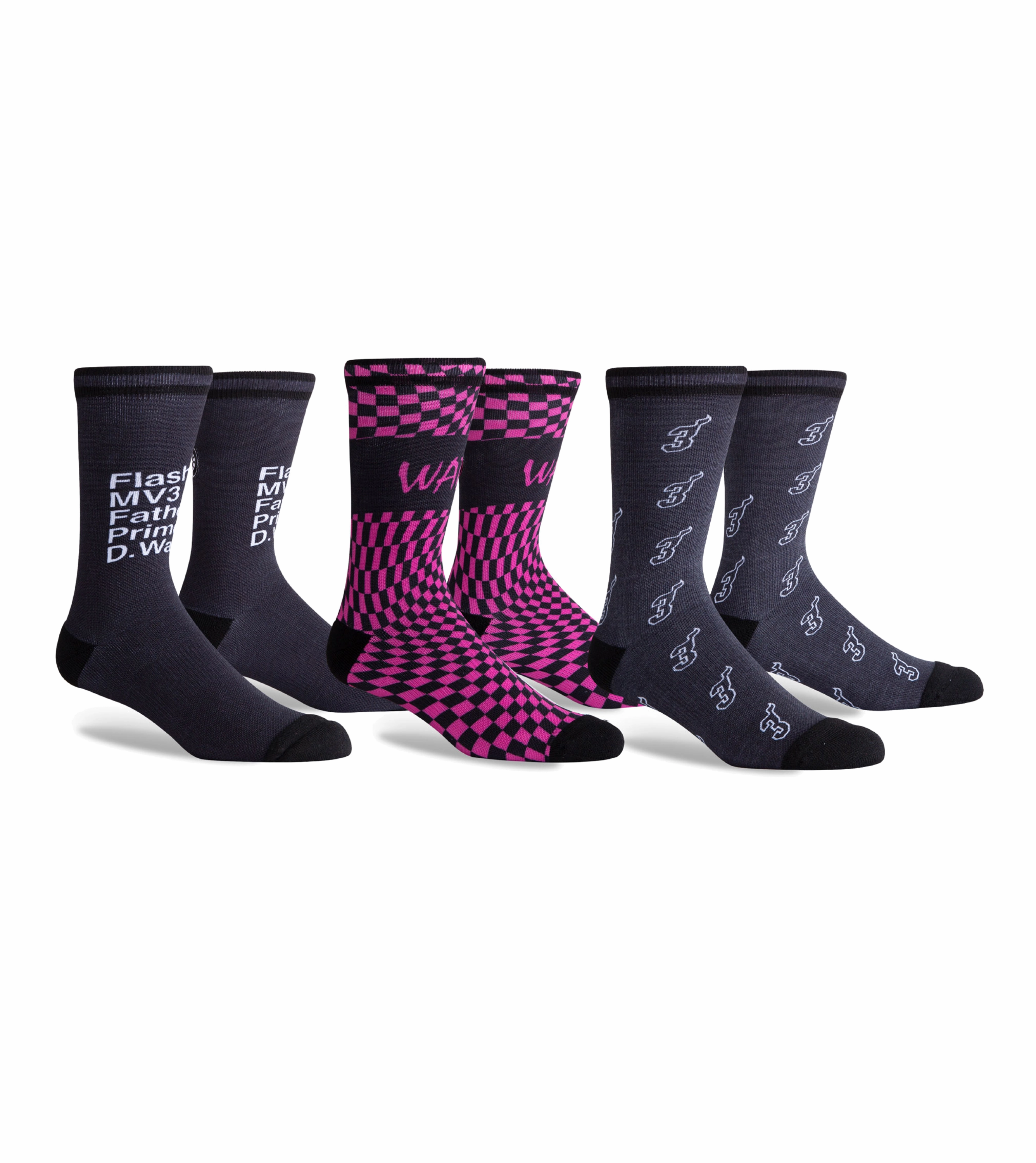 Court Culture X PKWY Wade L3GACY 3 Pack Socks