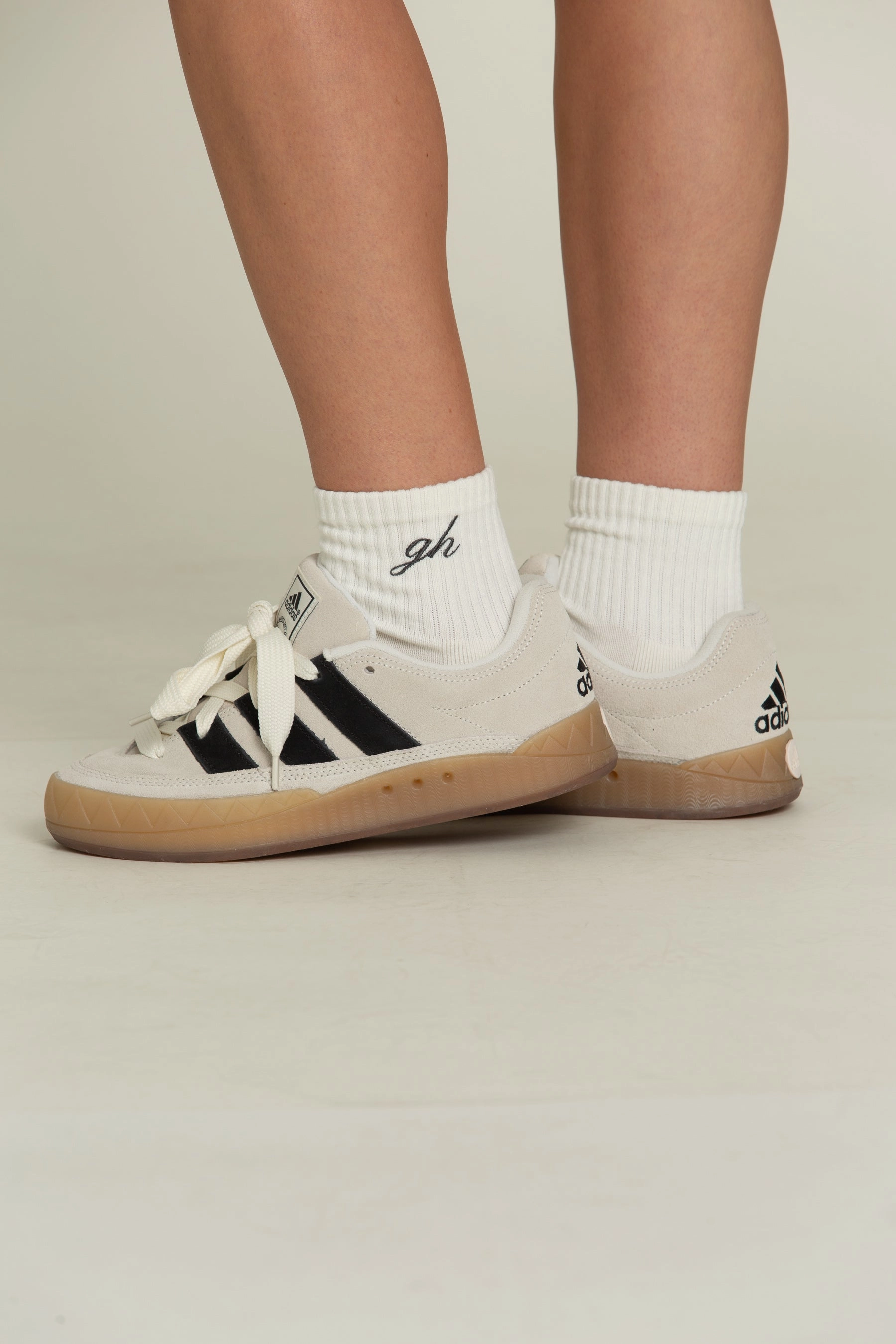 Cream - Dark Grey GH Socks