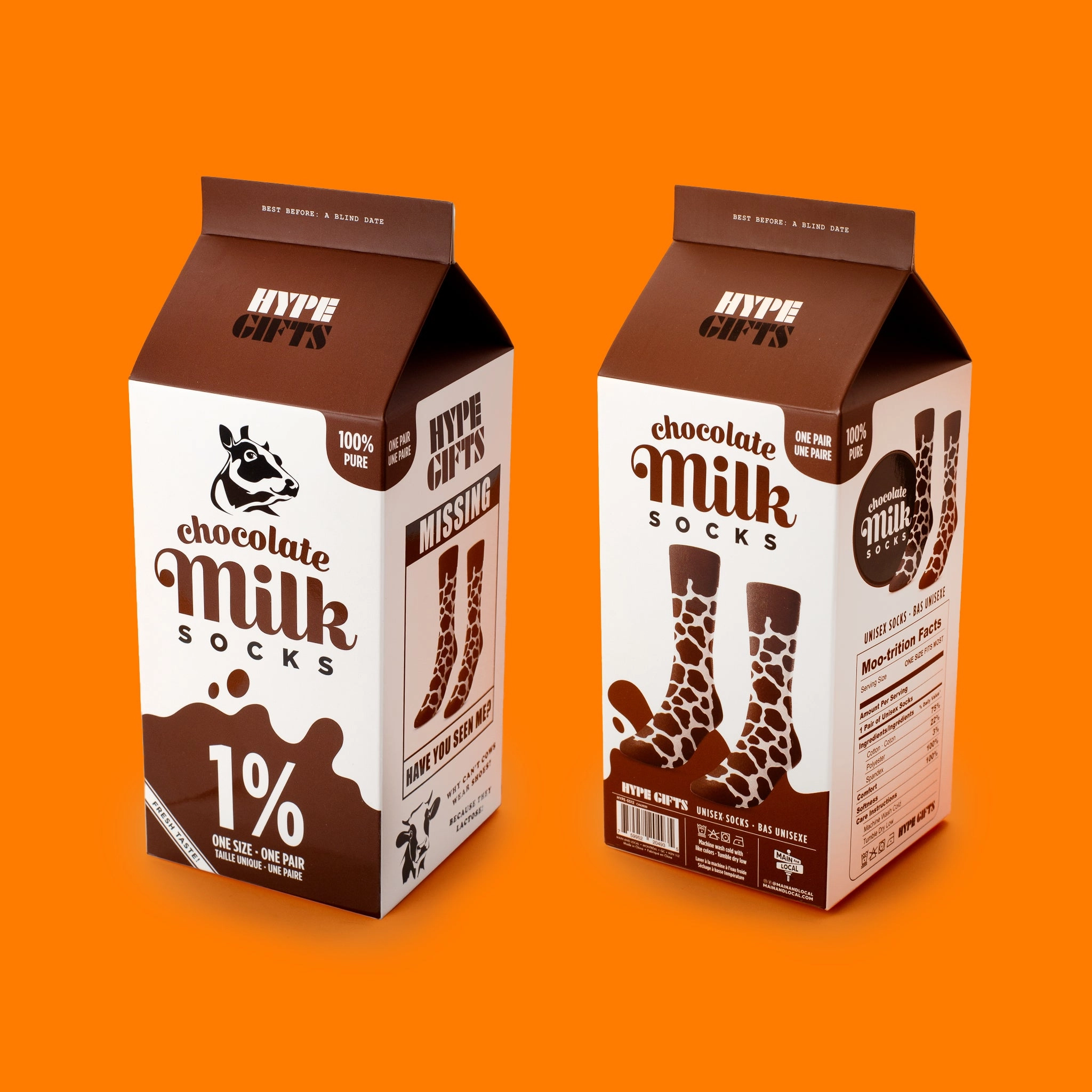 Creamy Chocolate Milk Socks