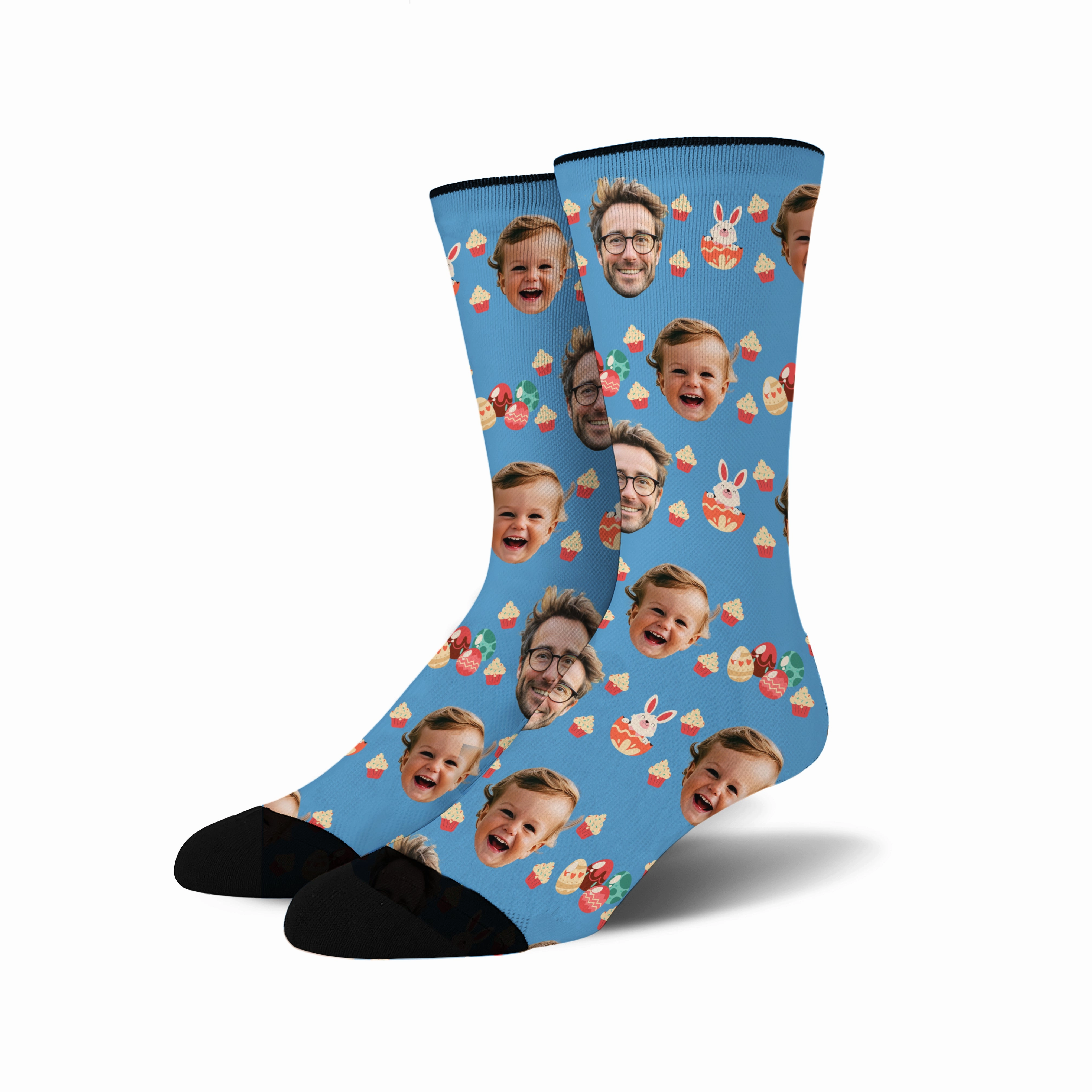 Custom Face - Easter Bunny socks # 5