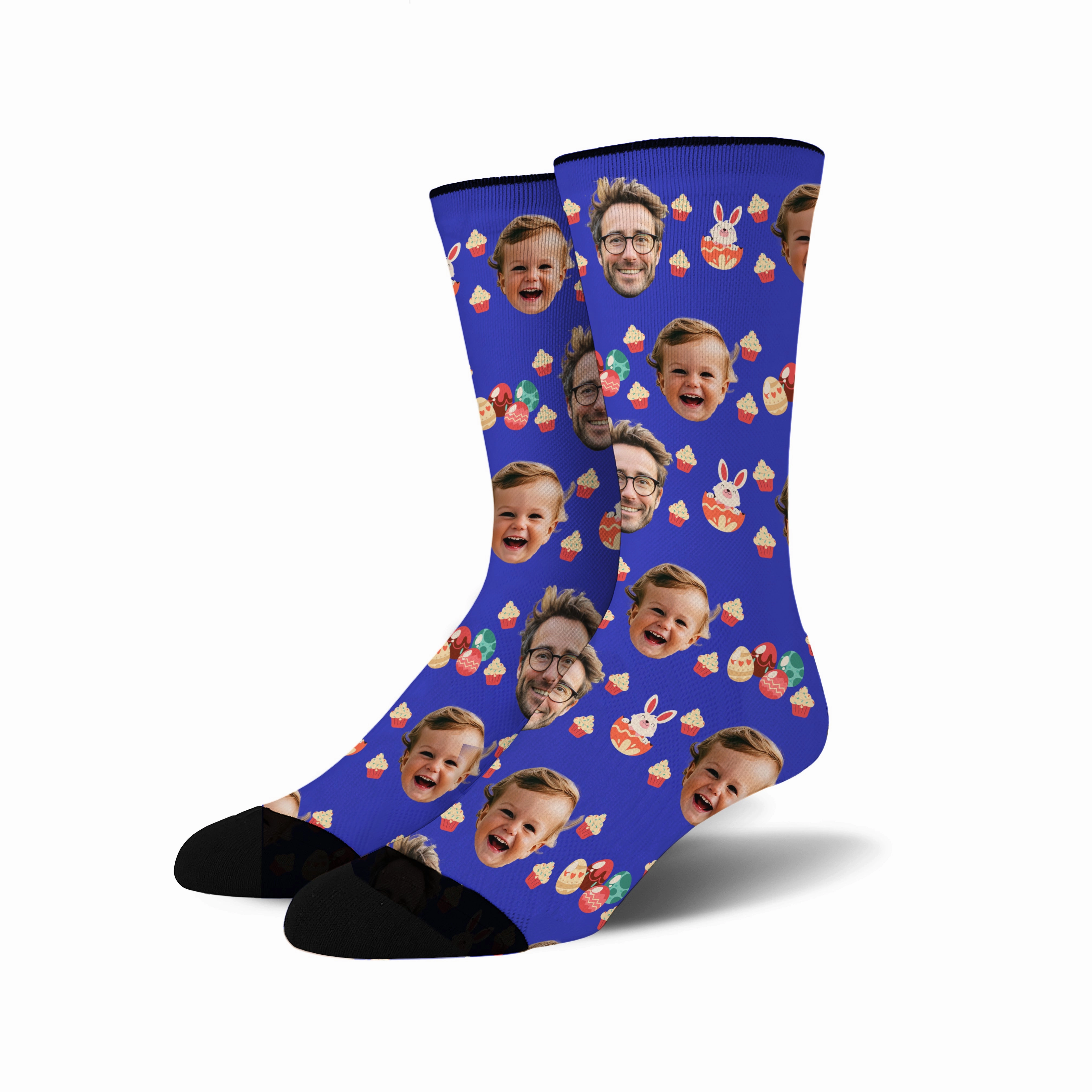 Custom Face - Easter Bunny socks # 5