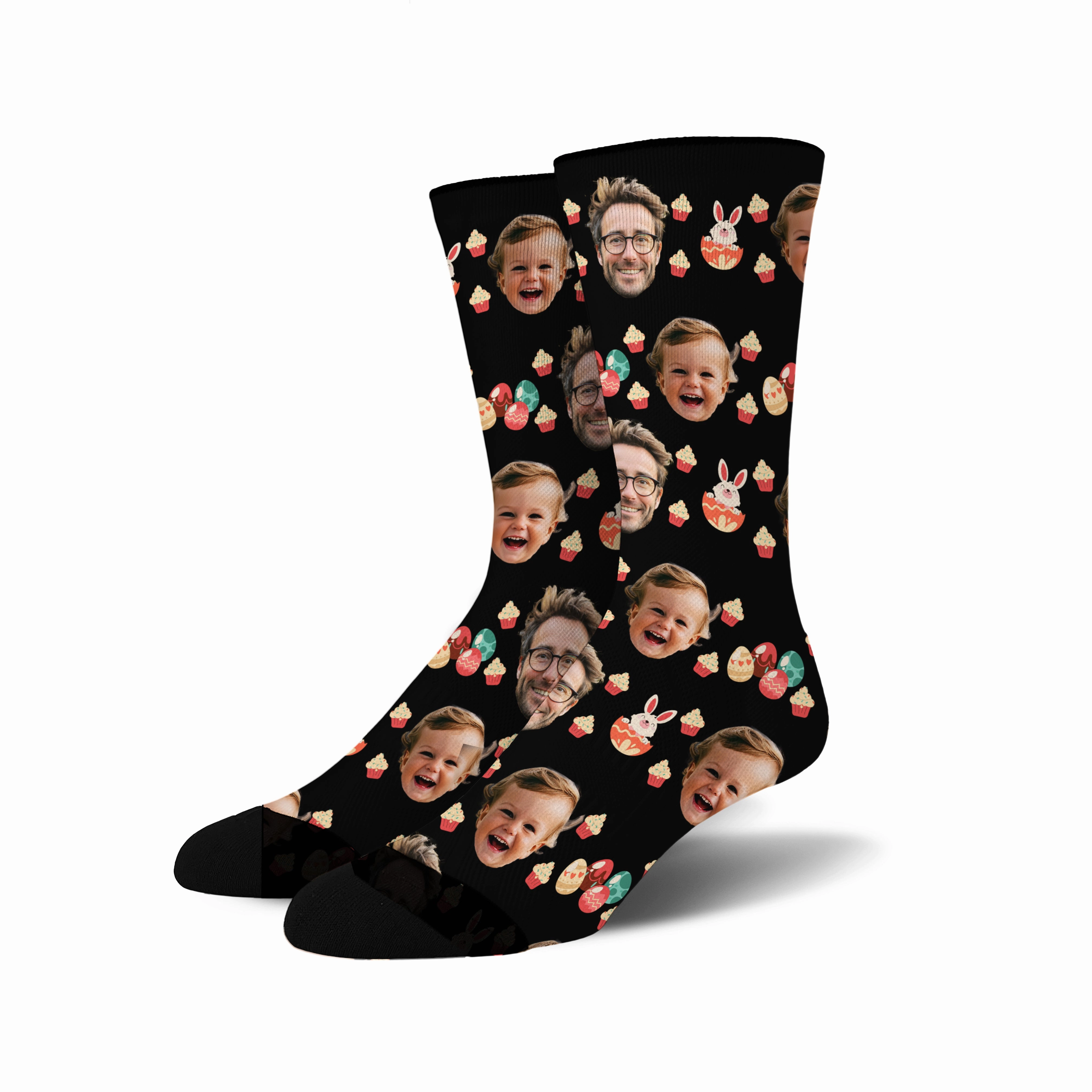 Custom Face - Easter Bunny socks # 5