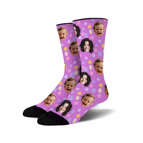 Custom Face - Easter Egg socks # 1