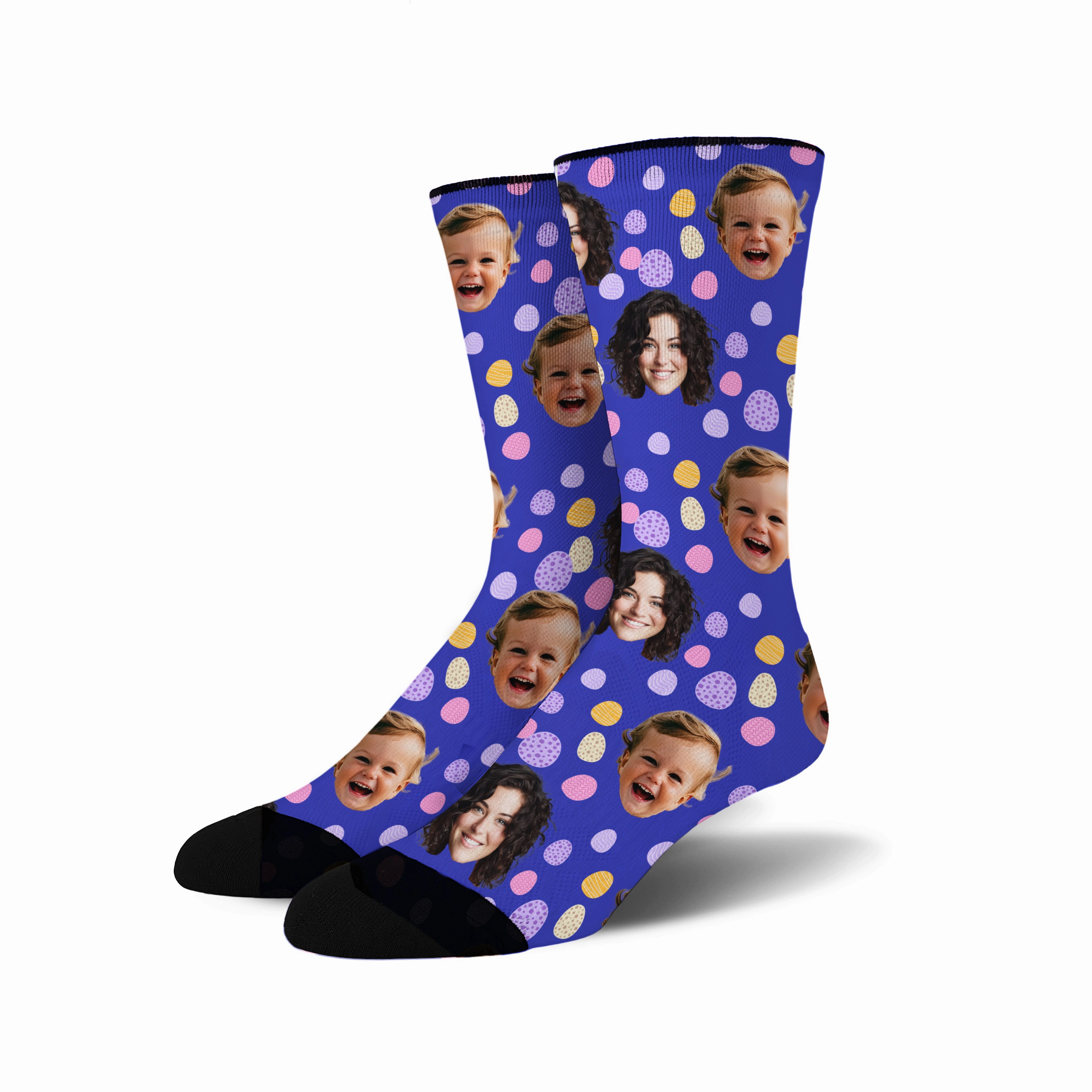 Custom Face - Easter Egg socks # 1