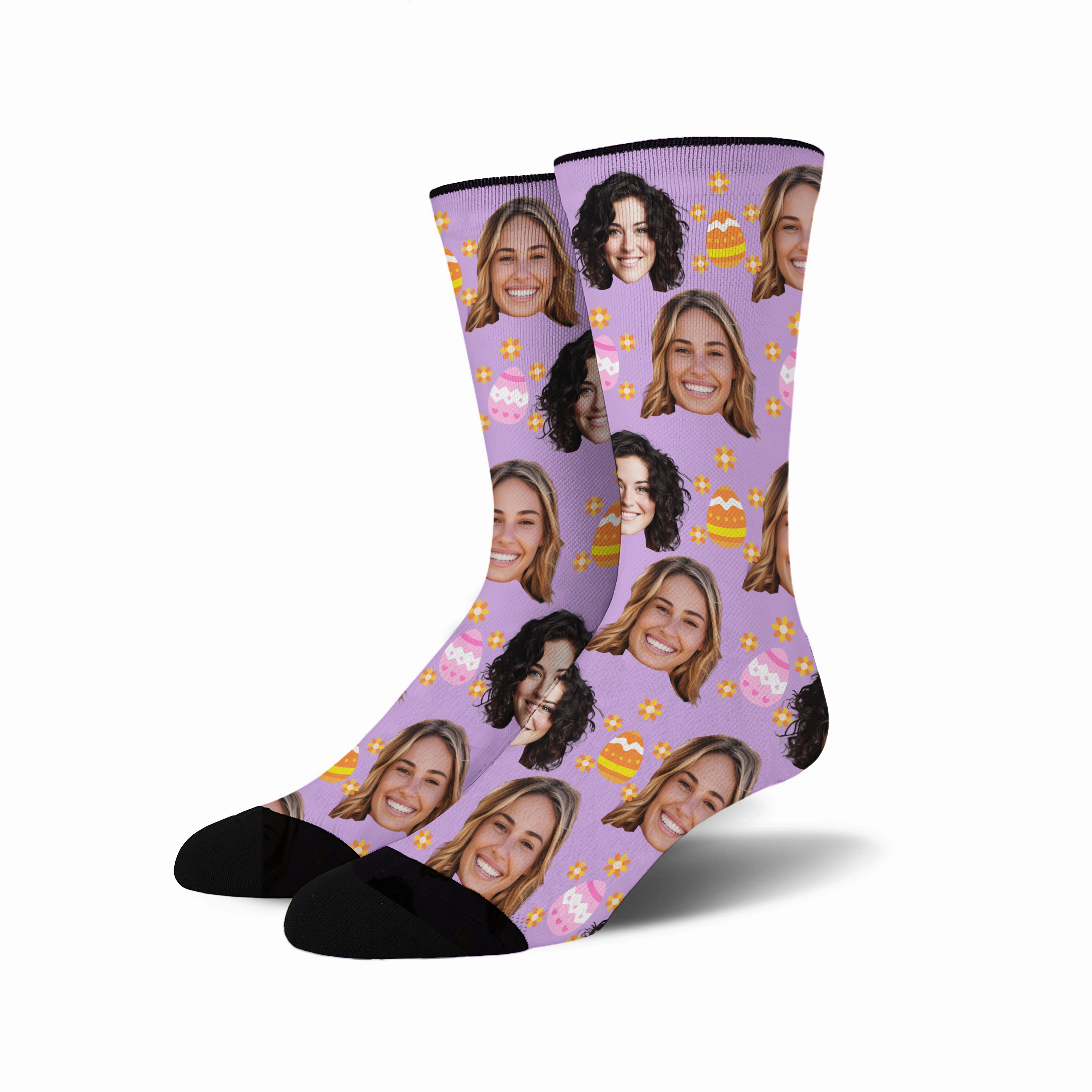 Custom Face - Easter Egg socks # 2