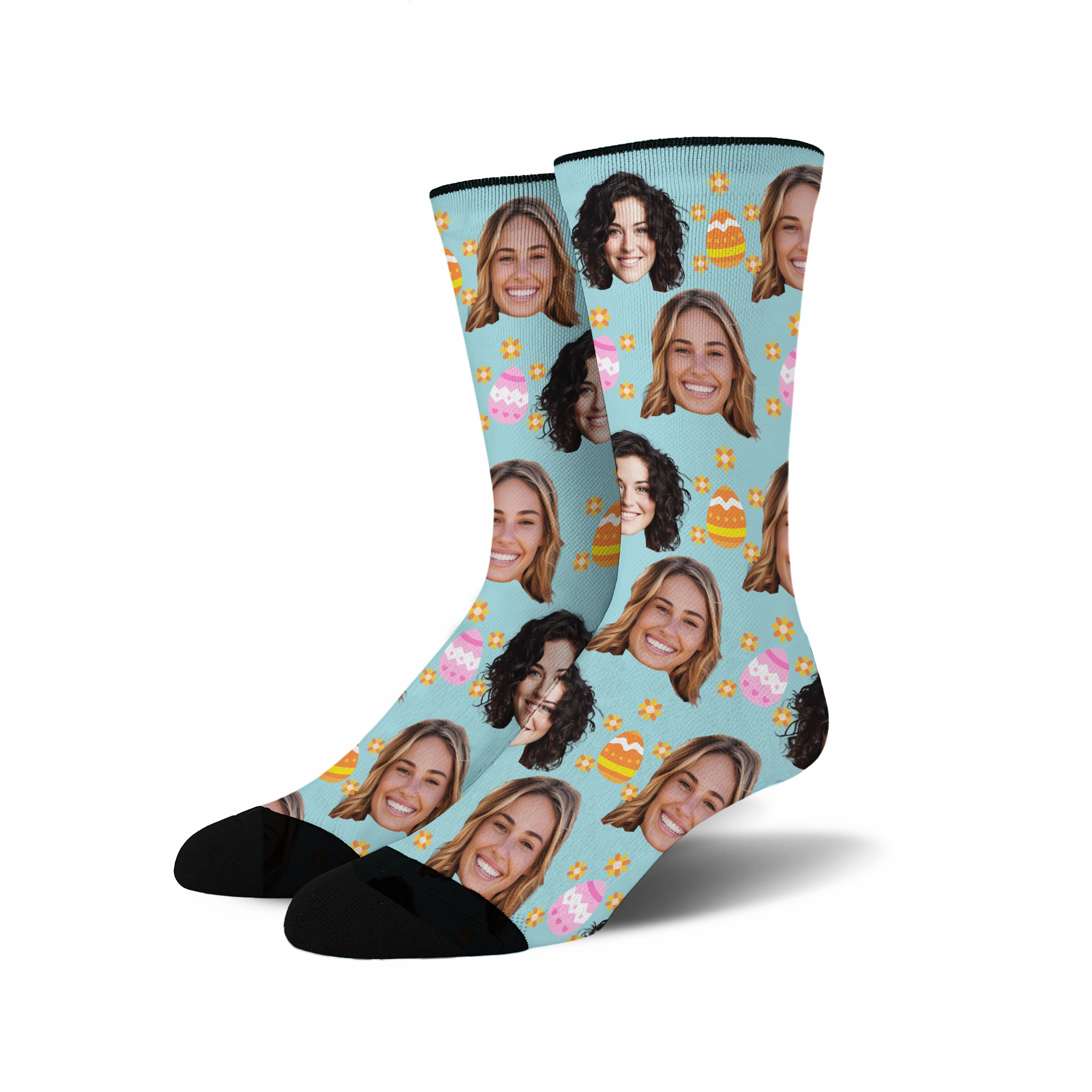 Custom Face - Easter Egg socks # 2