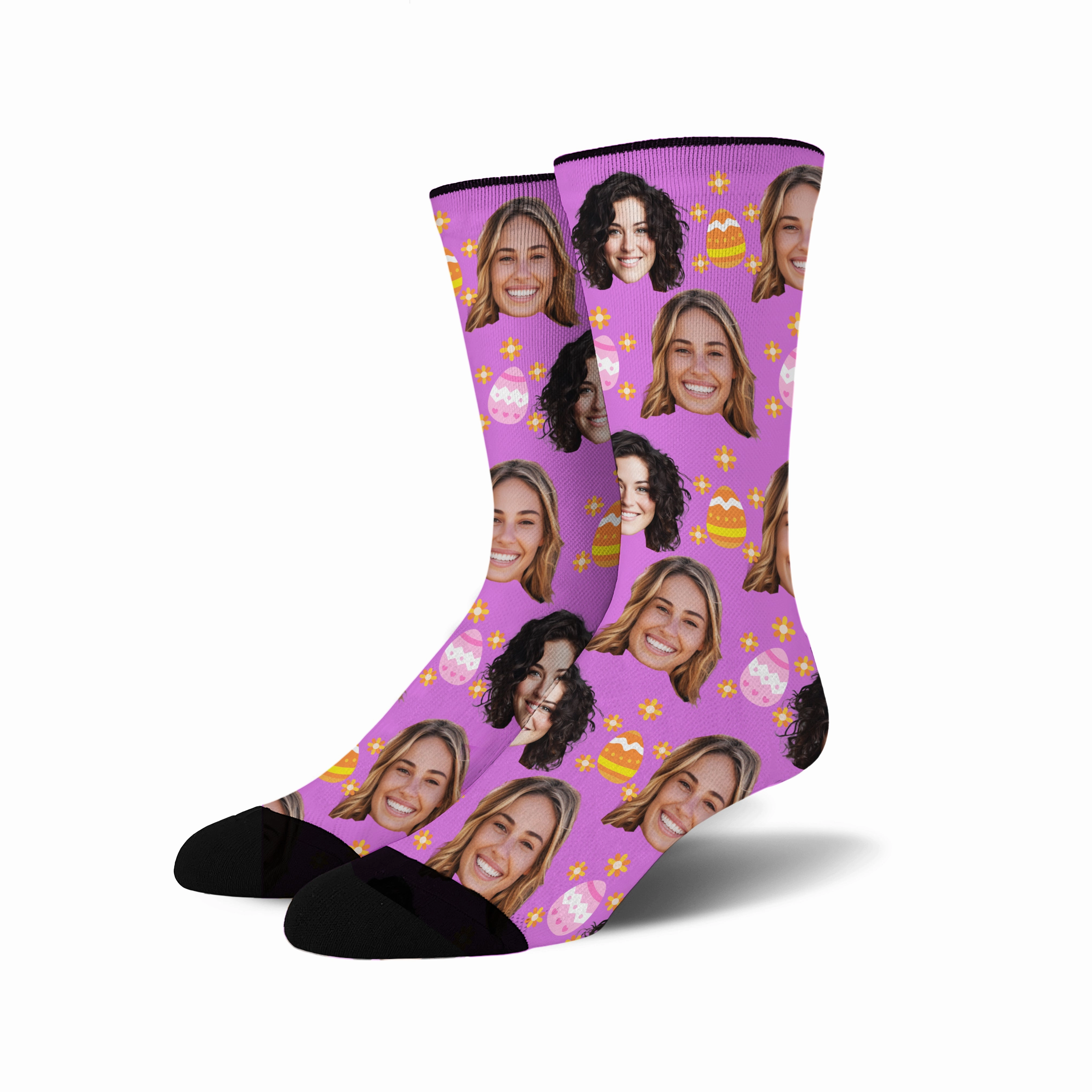 Custom Face - Easter Egg socks # 2