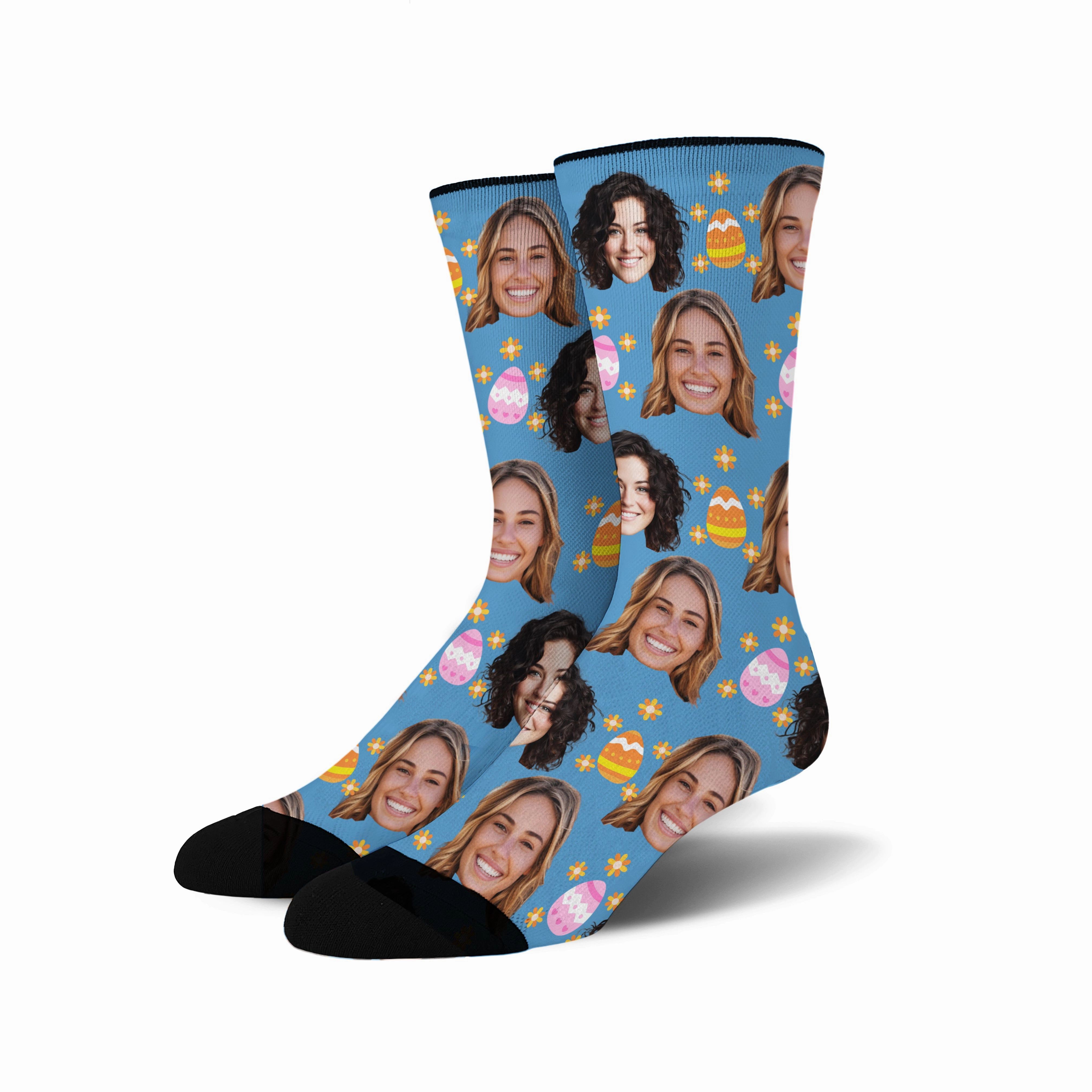 Custom Face - Easter Egg socks # 2