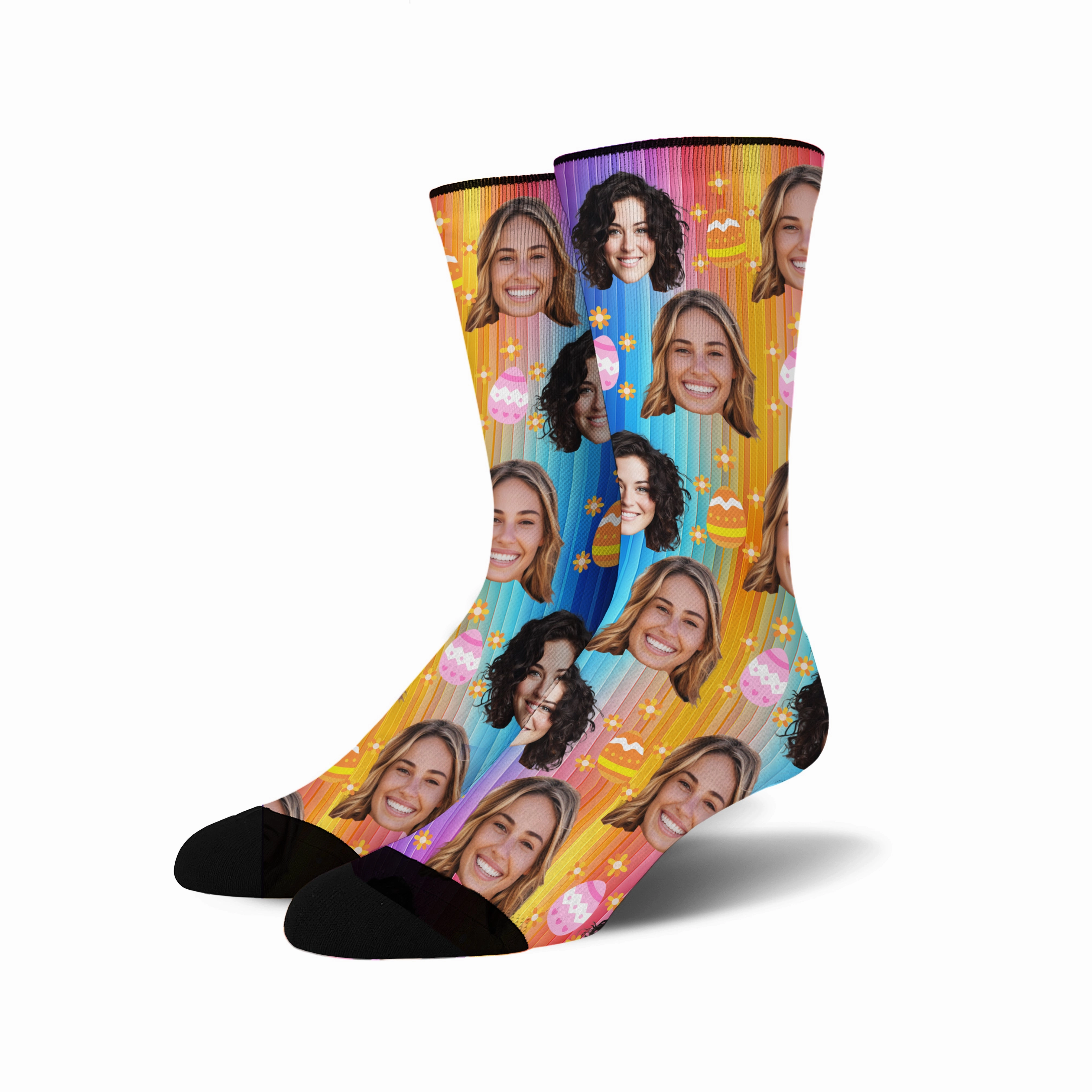 Custom Face - Easter Egg socks # 2
