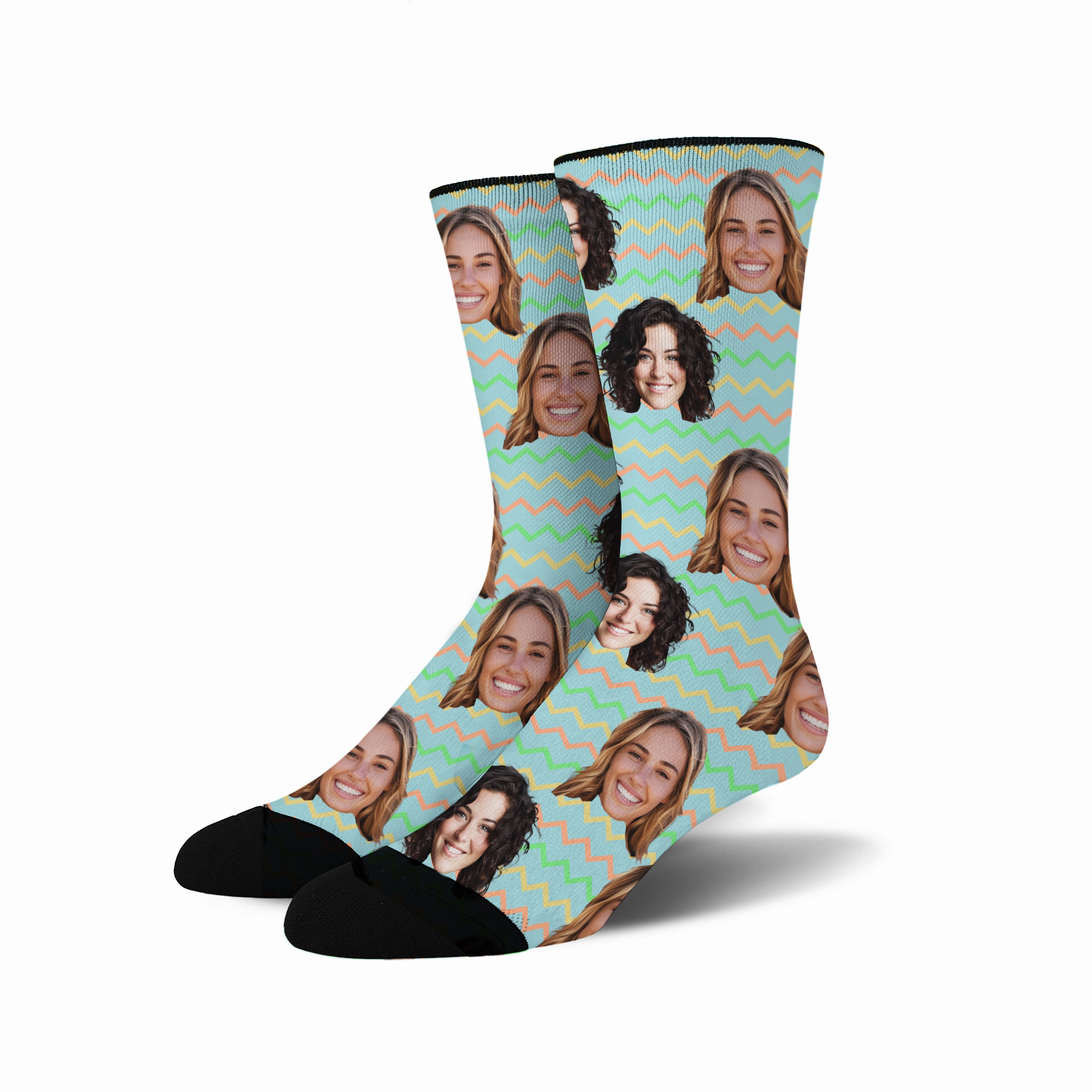 Custom Face - Easter Pattern socks # 1