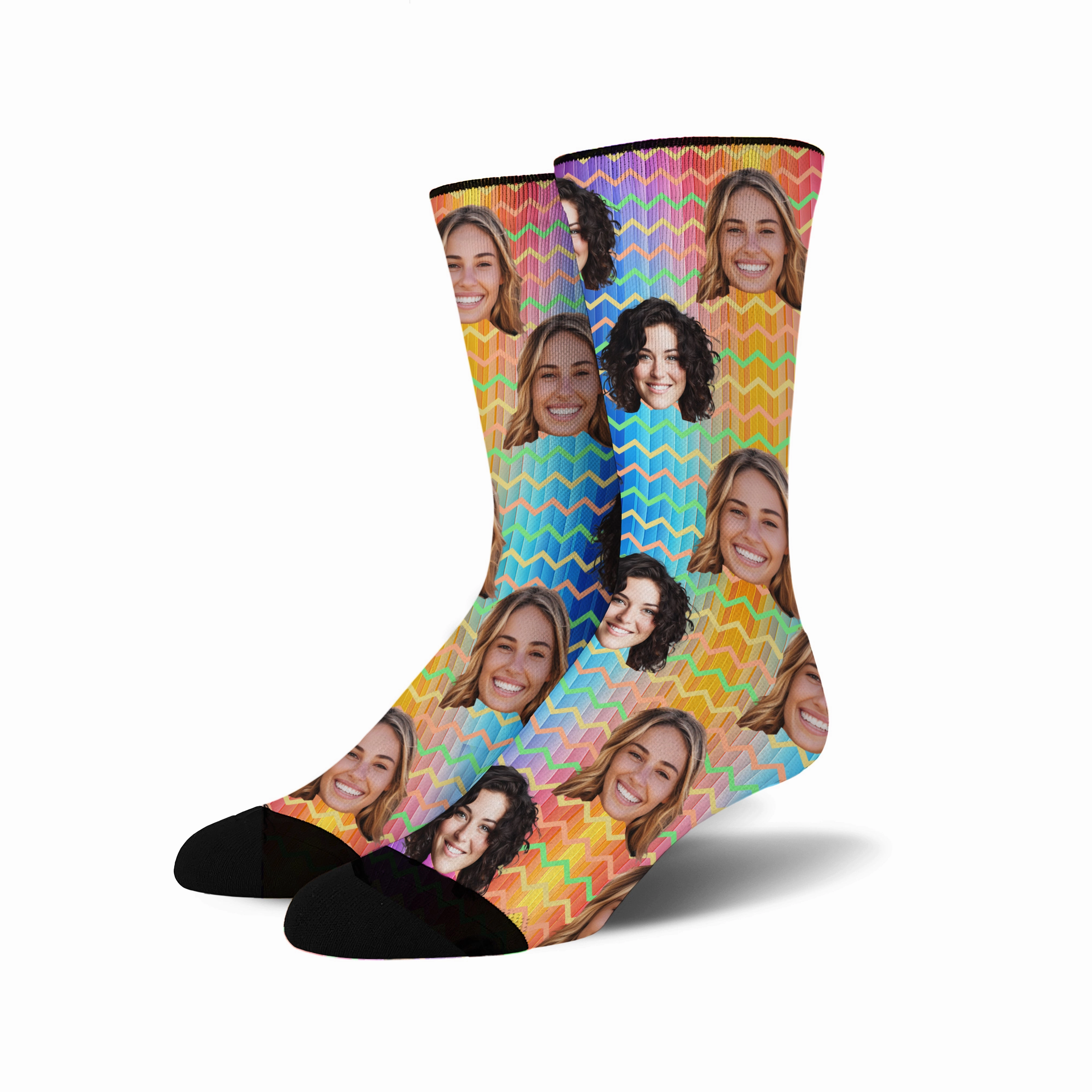 Custom Face - Easter Pattern socks # 1