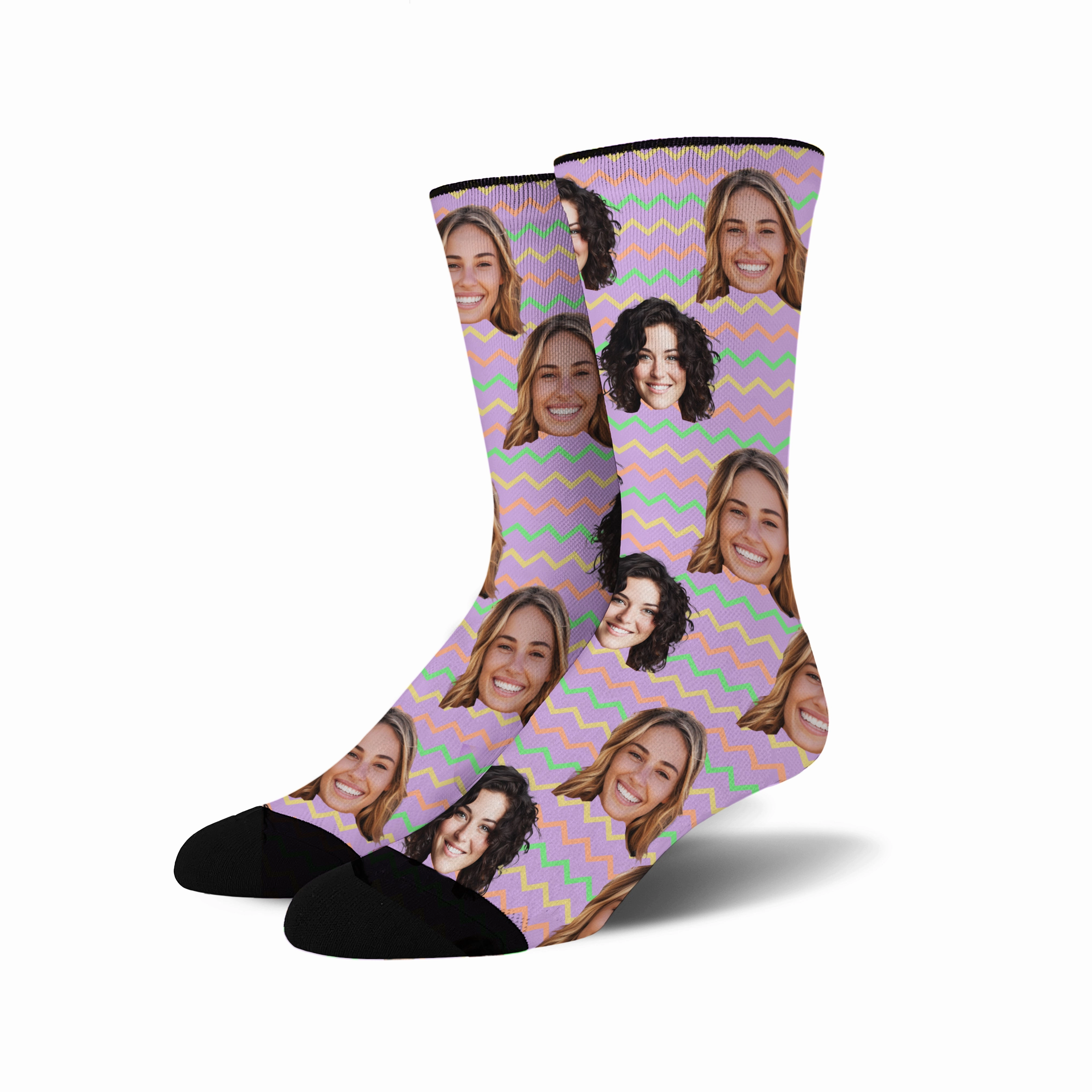 Custom Face - Easter Pattern socks # 1