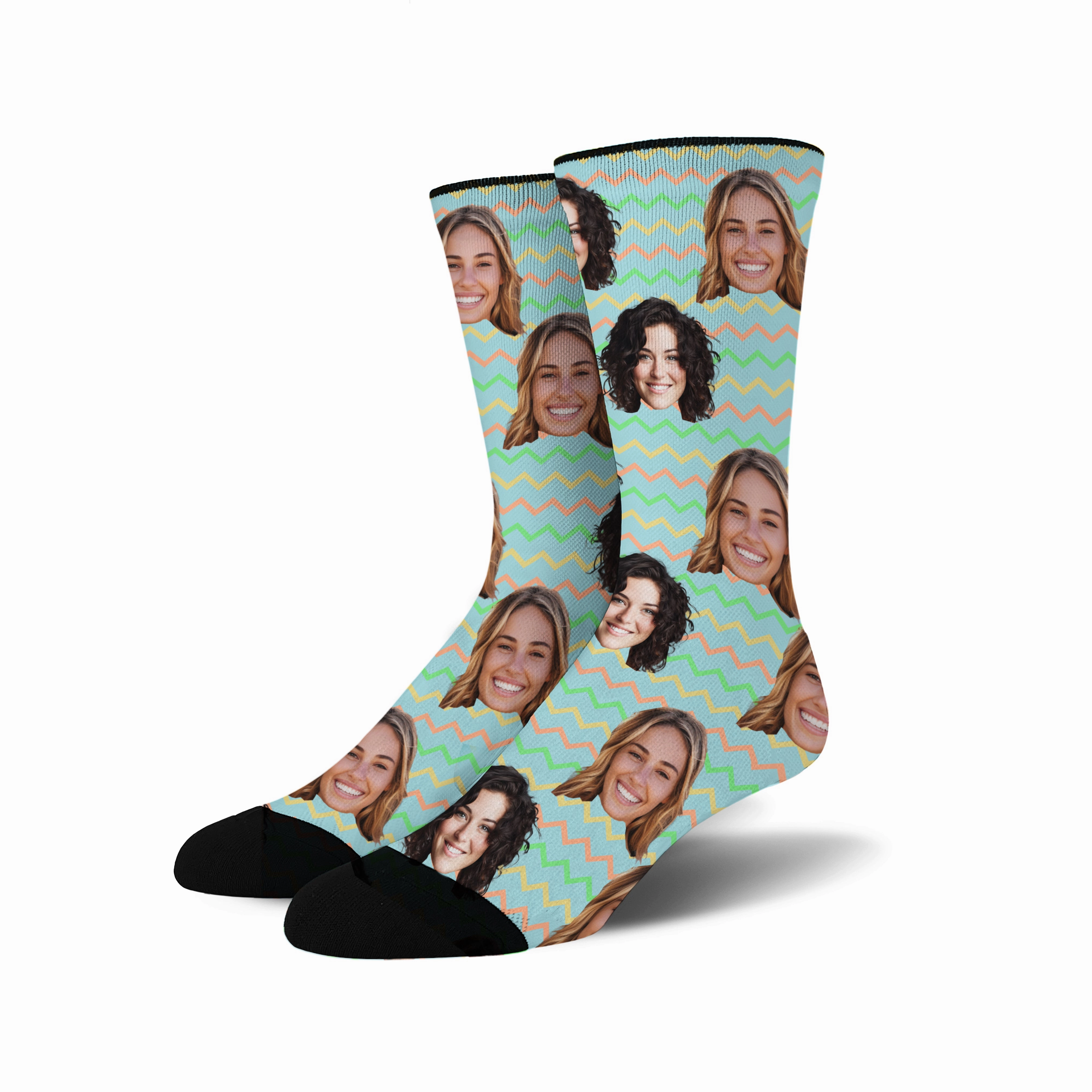 Custom Face - Easter Pattern socks # 1