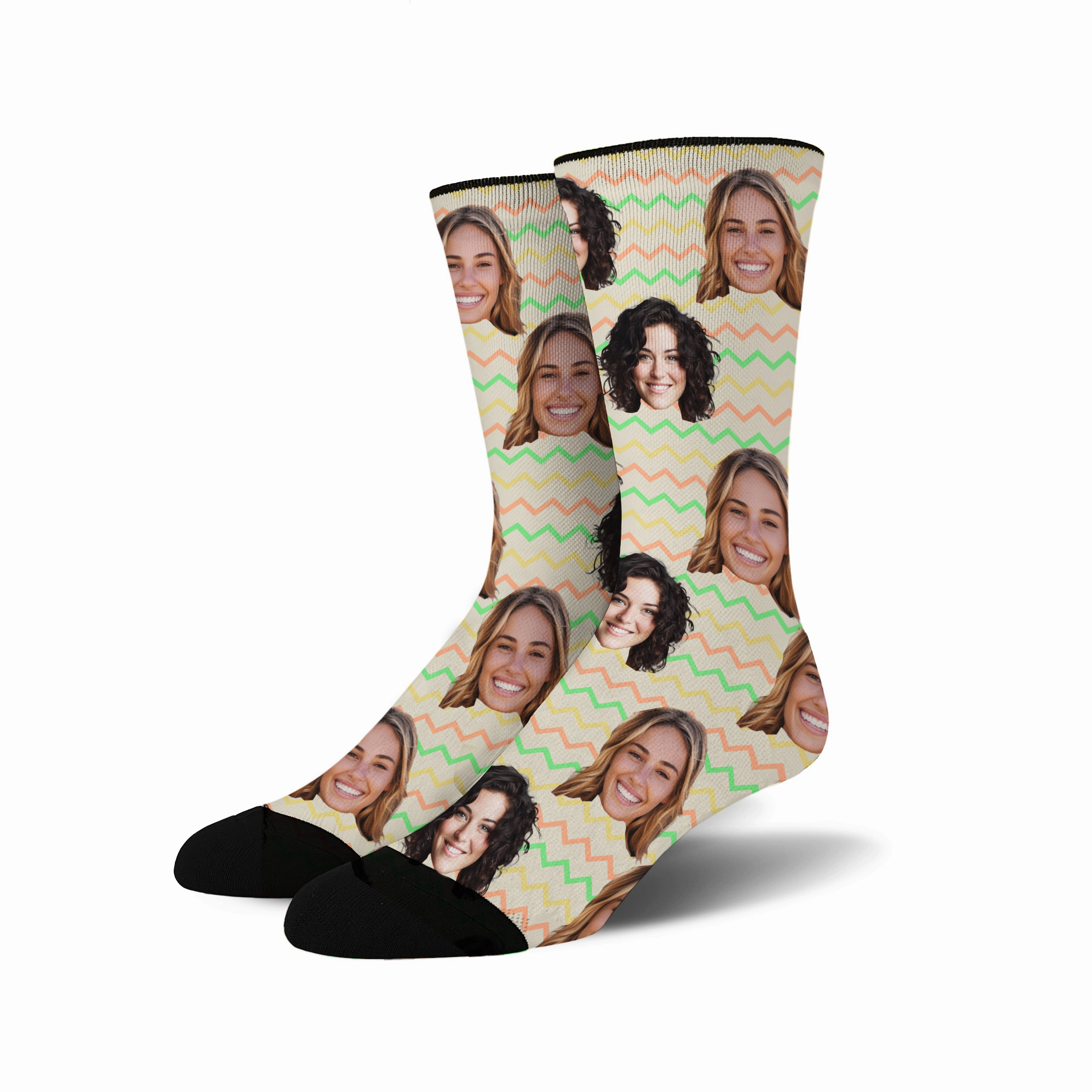 Custom Face - Easter Pattern socks # 1