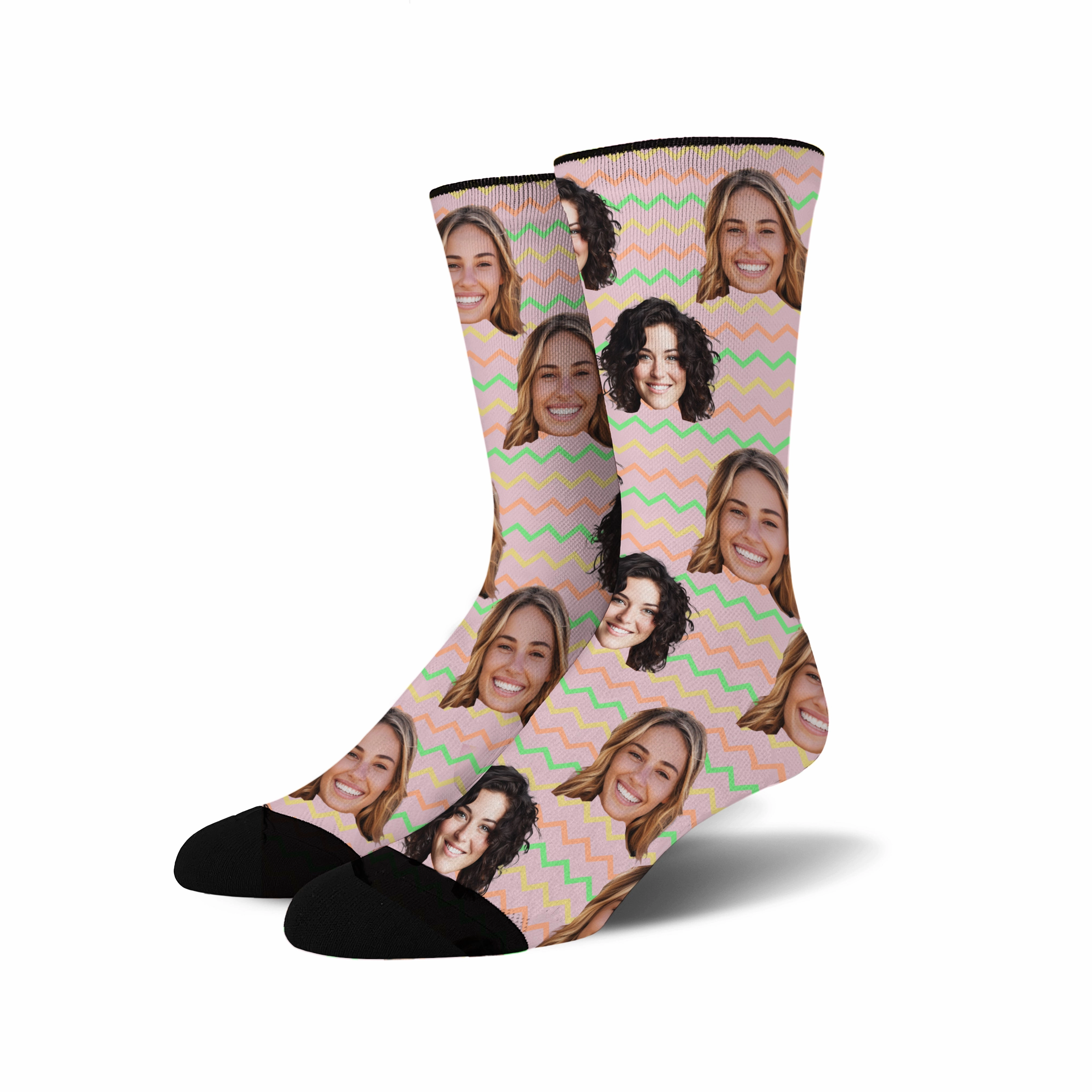 Custom Face - Easter Pattern socks # 1