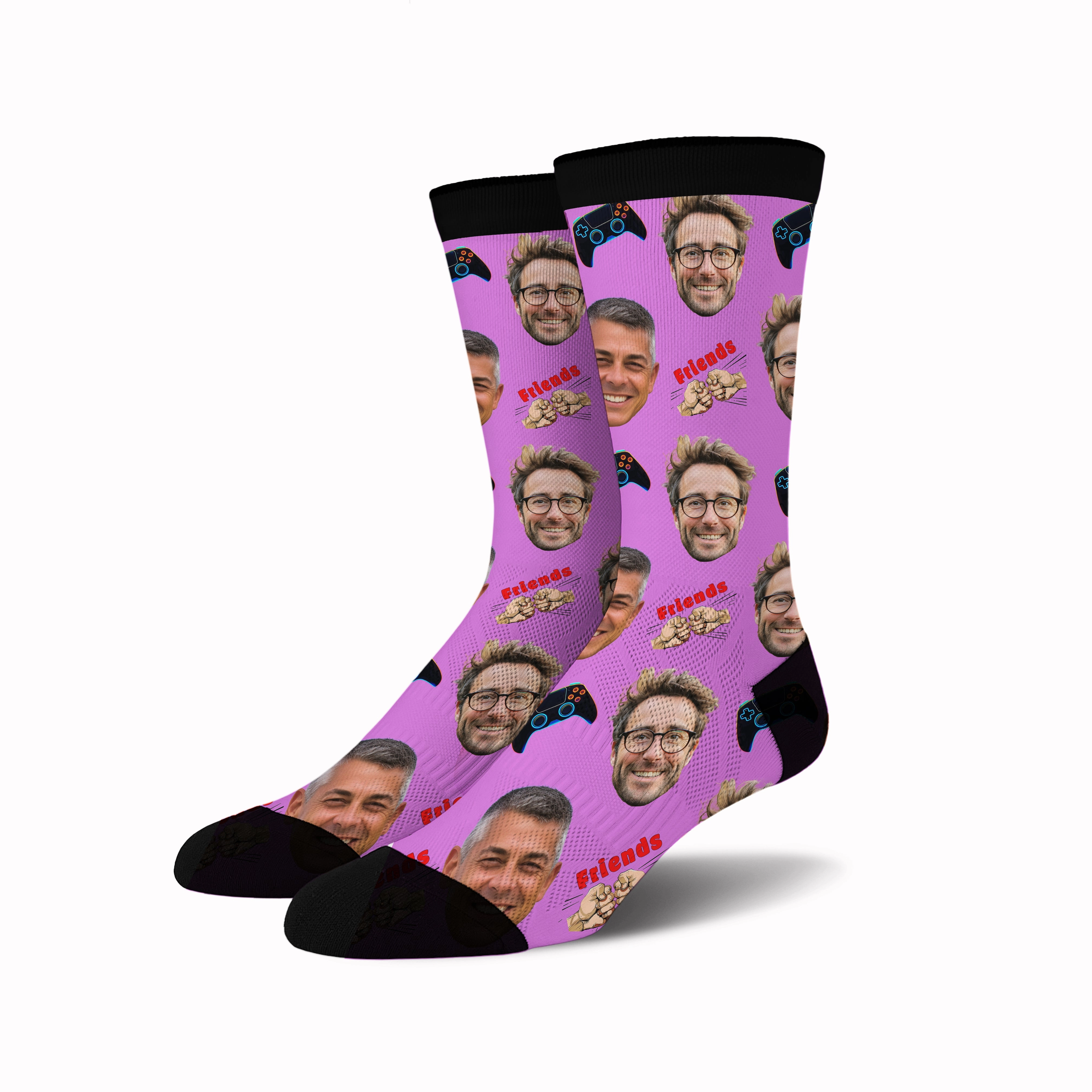 Custom Face Socks -  Gaming Buddies