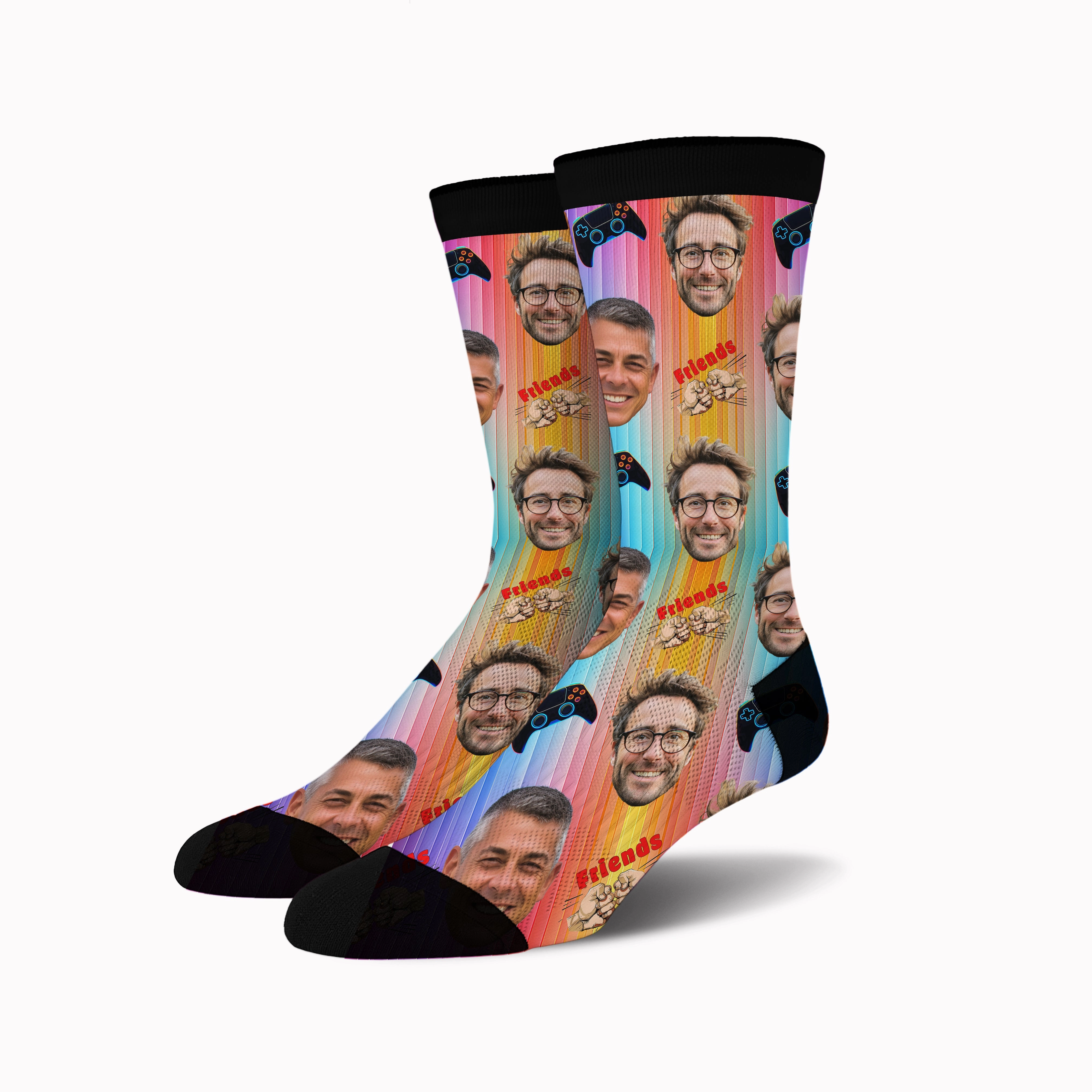 Custom Face Socks -  Gaming Buddies