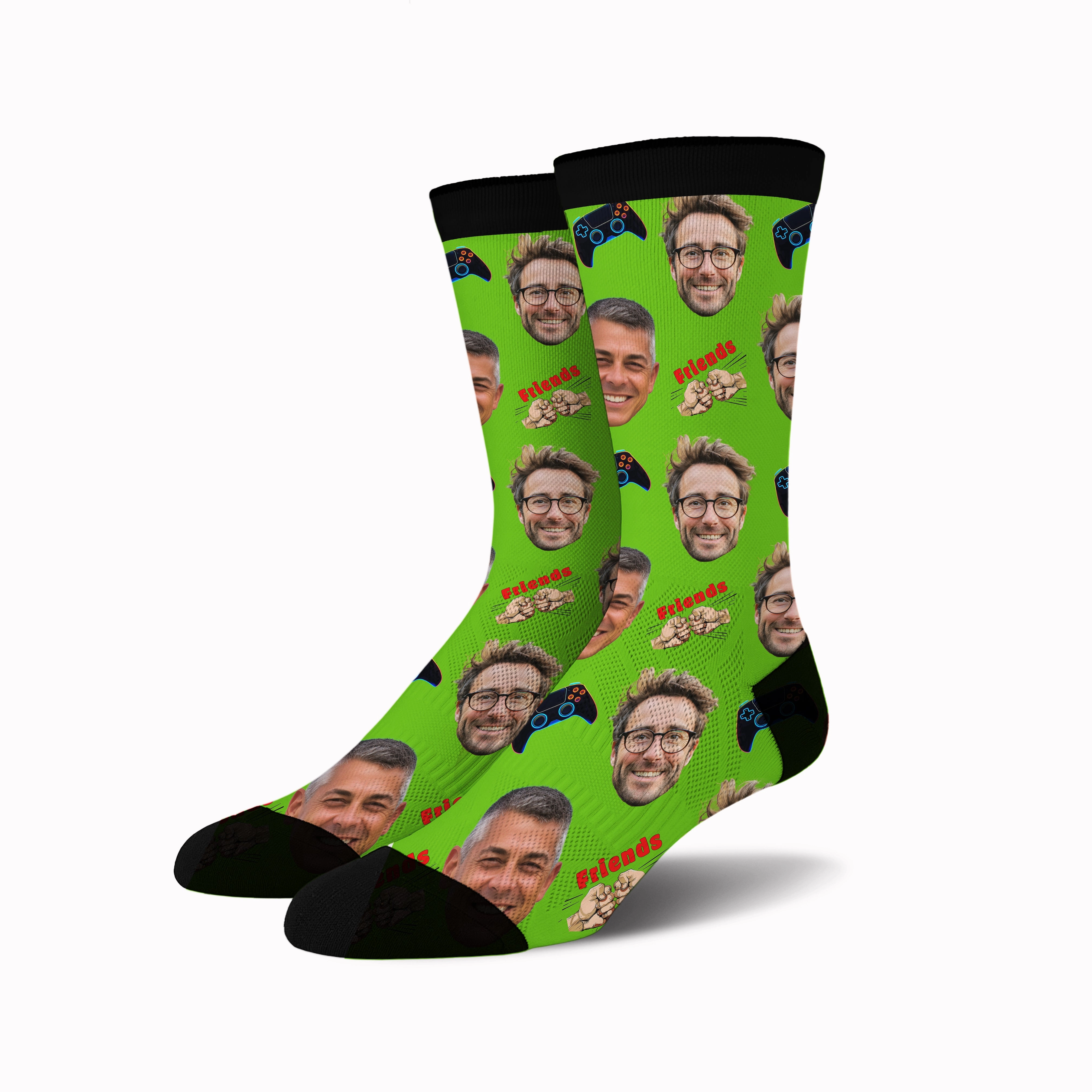 Custom Face Socks -  Gaming Buddies
