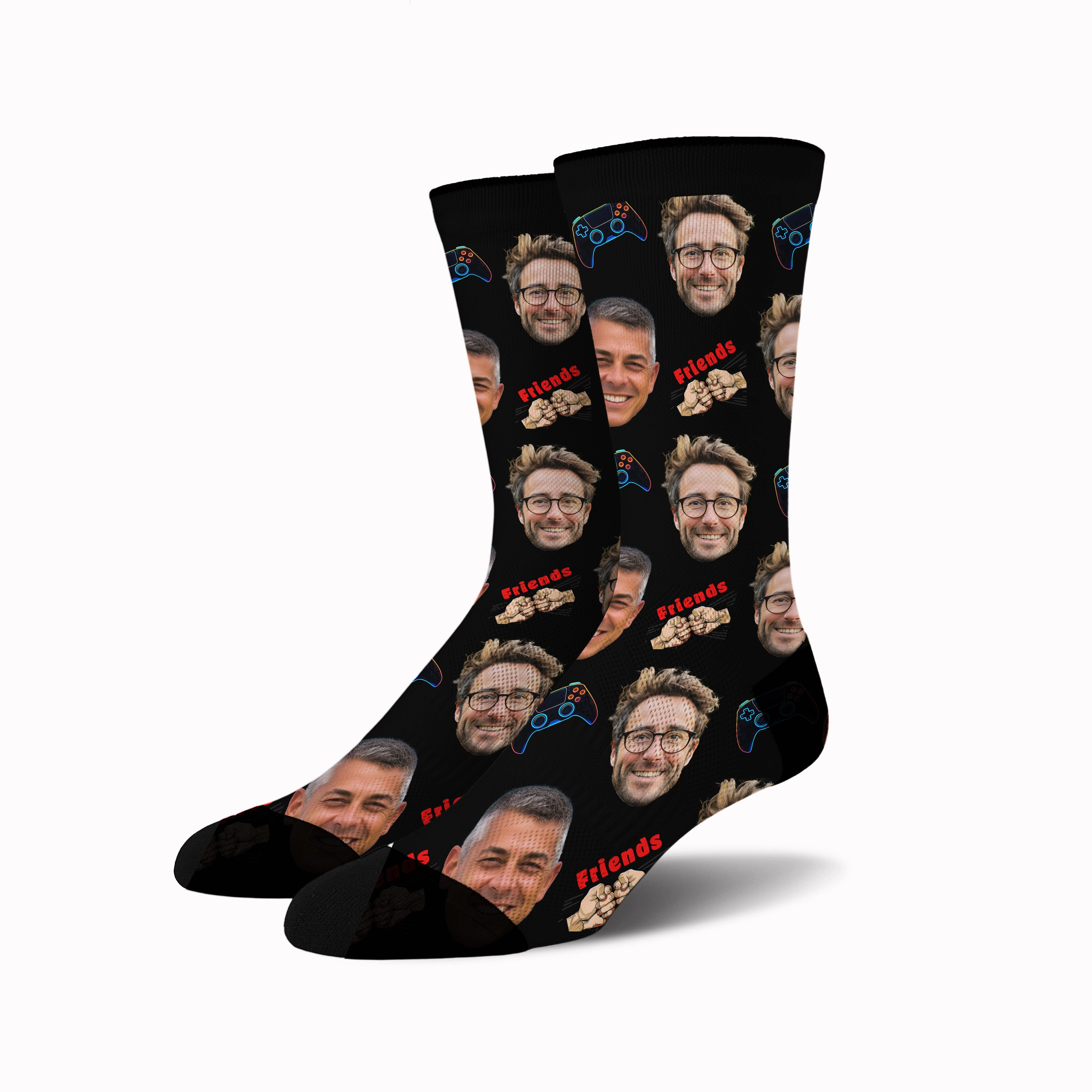 Custom Face Socks -  Gaming Buddies