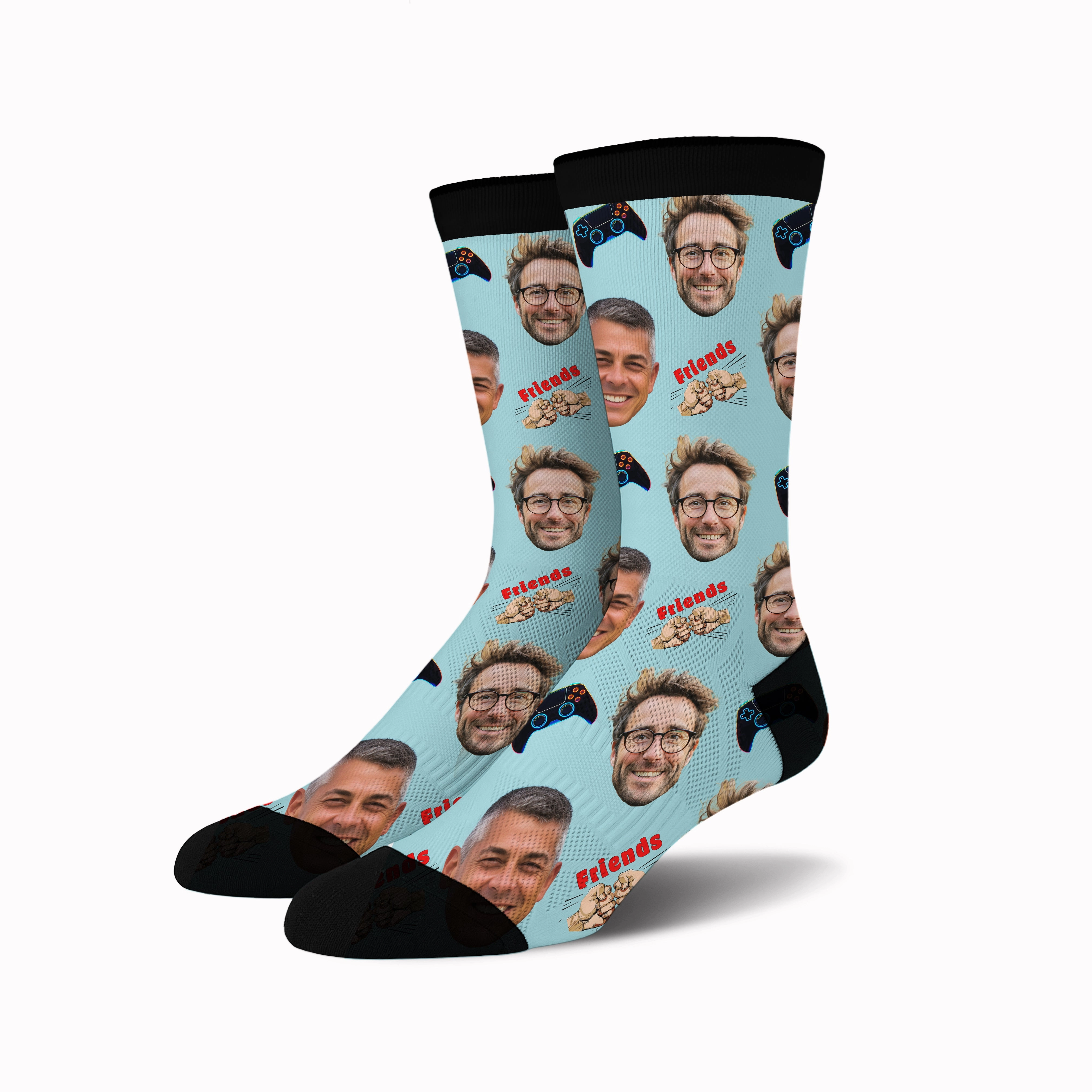 Custom Face Socks -  Gaming Buddies