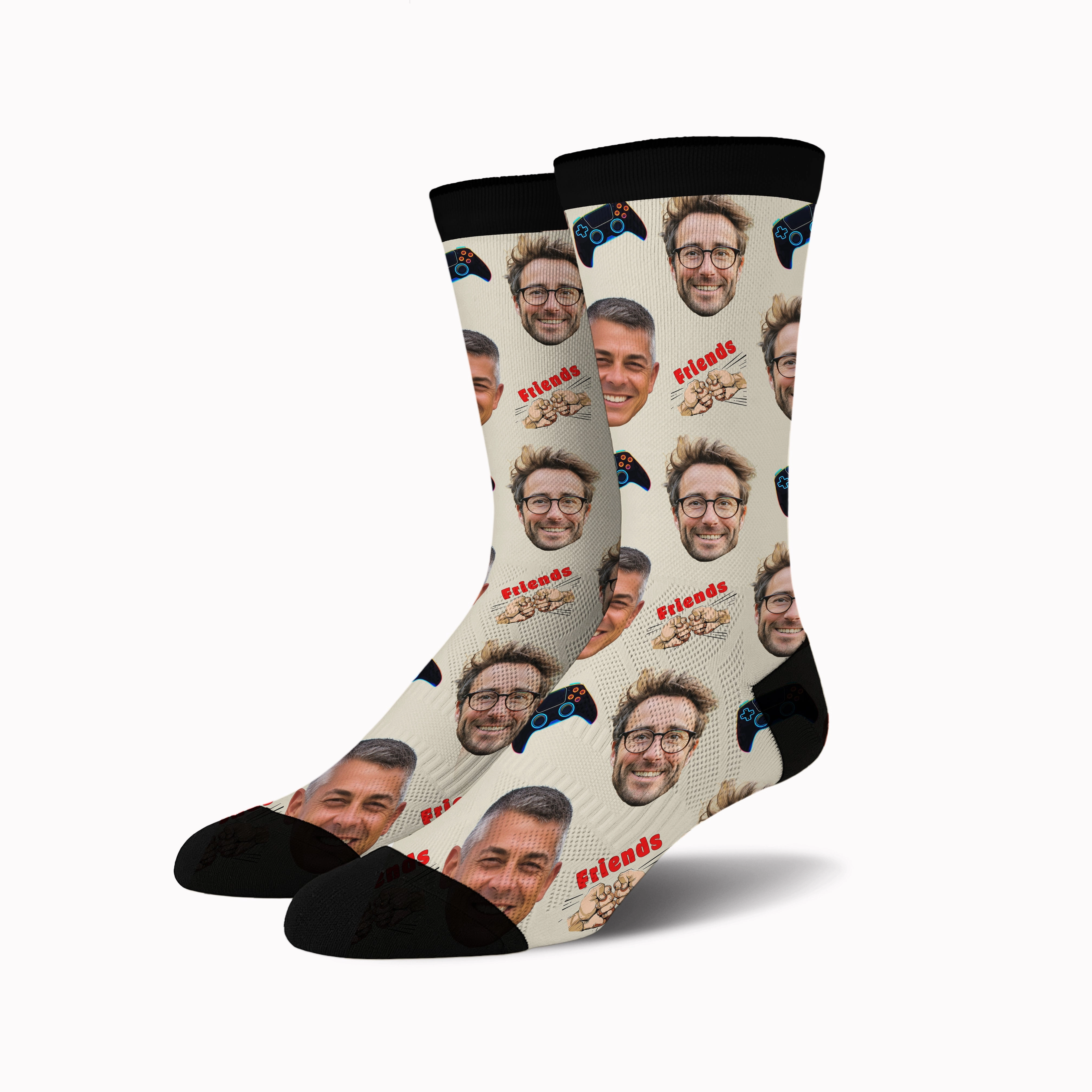 Custom Face Socks -  Gaming Buddies