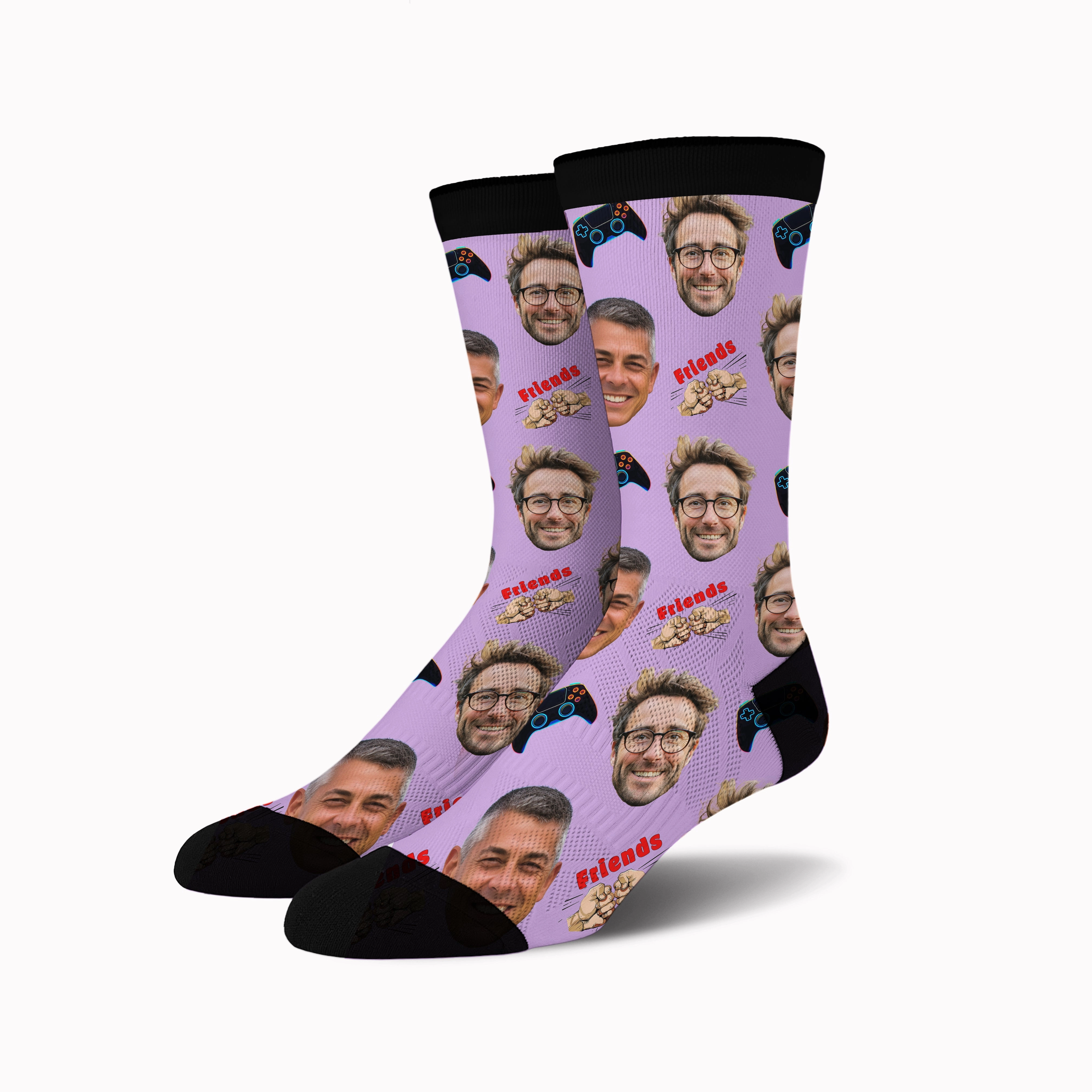 Custom Face Socks -  Gaming Buddies