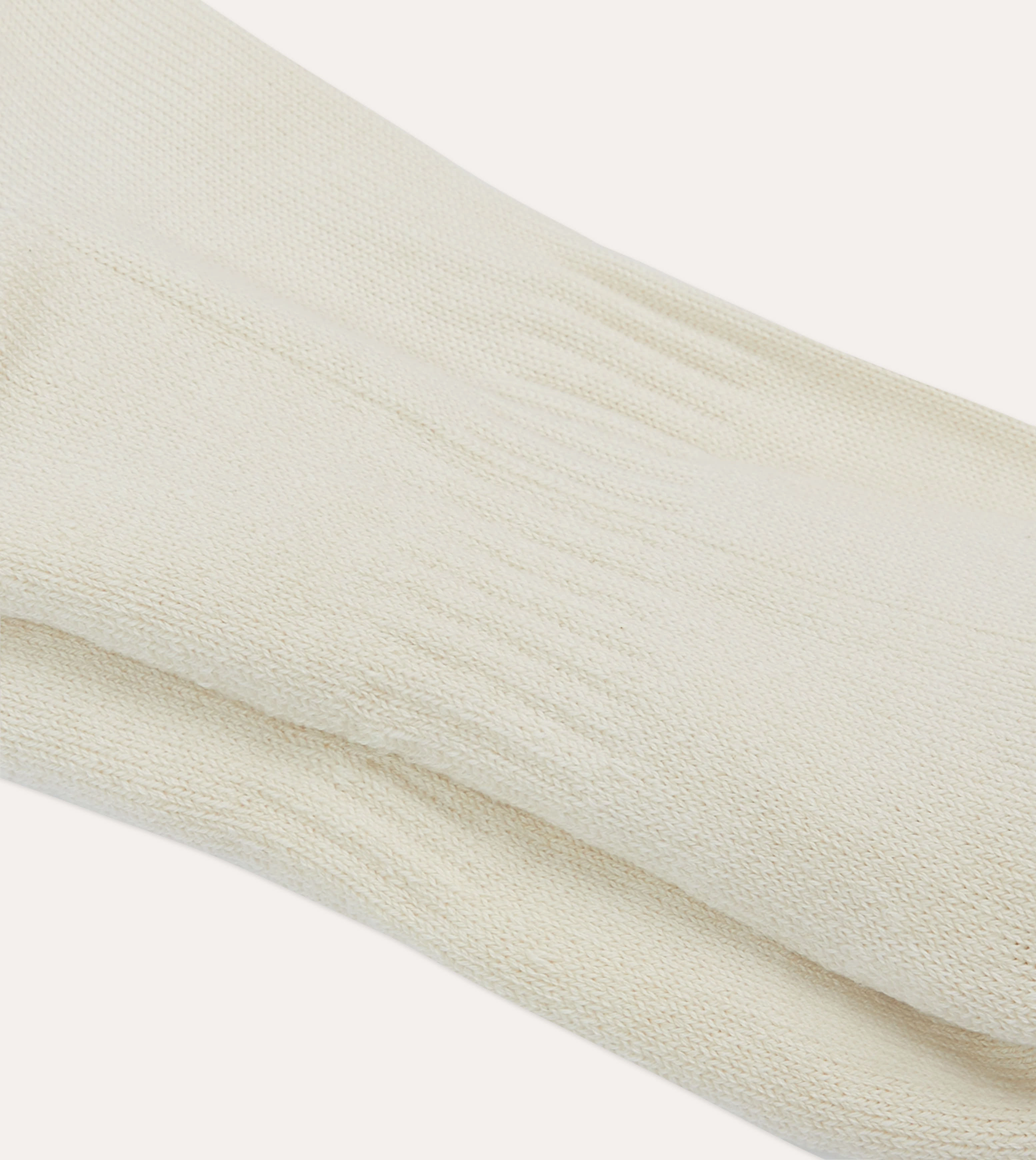 Ecru Cotton Sports Socks