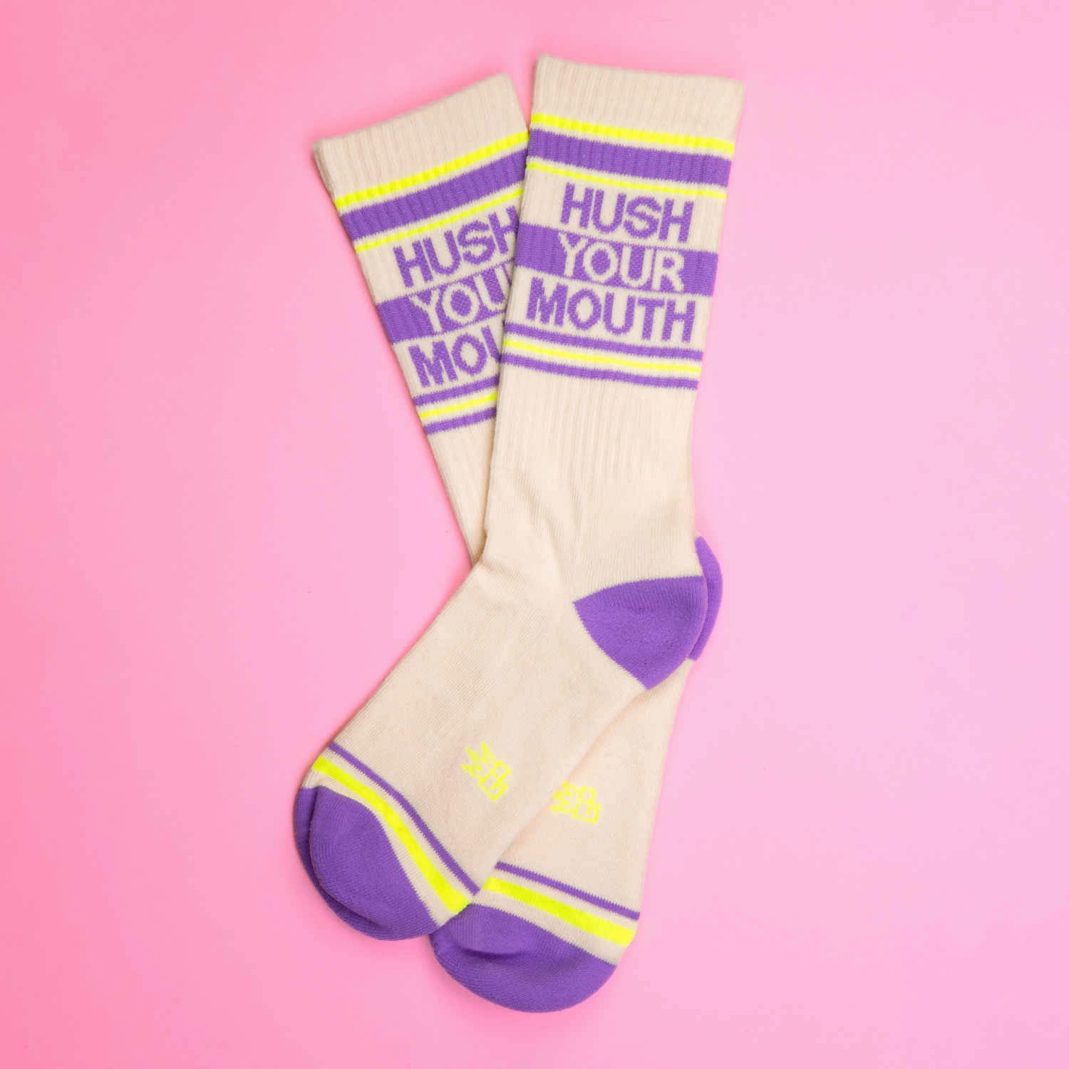 Hush Your Mouth - Gym Crew Socks