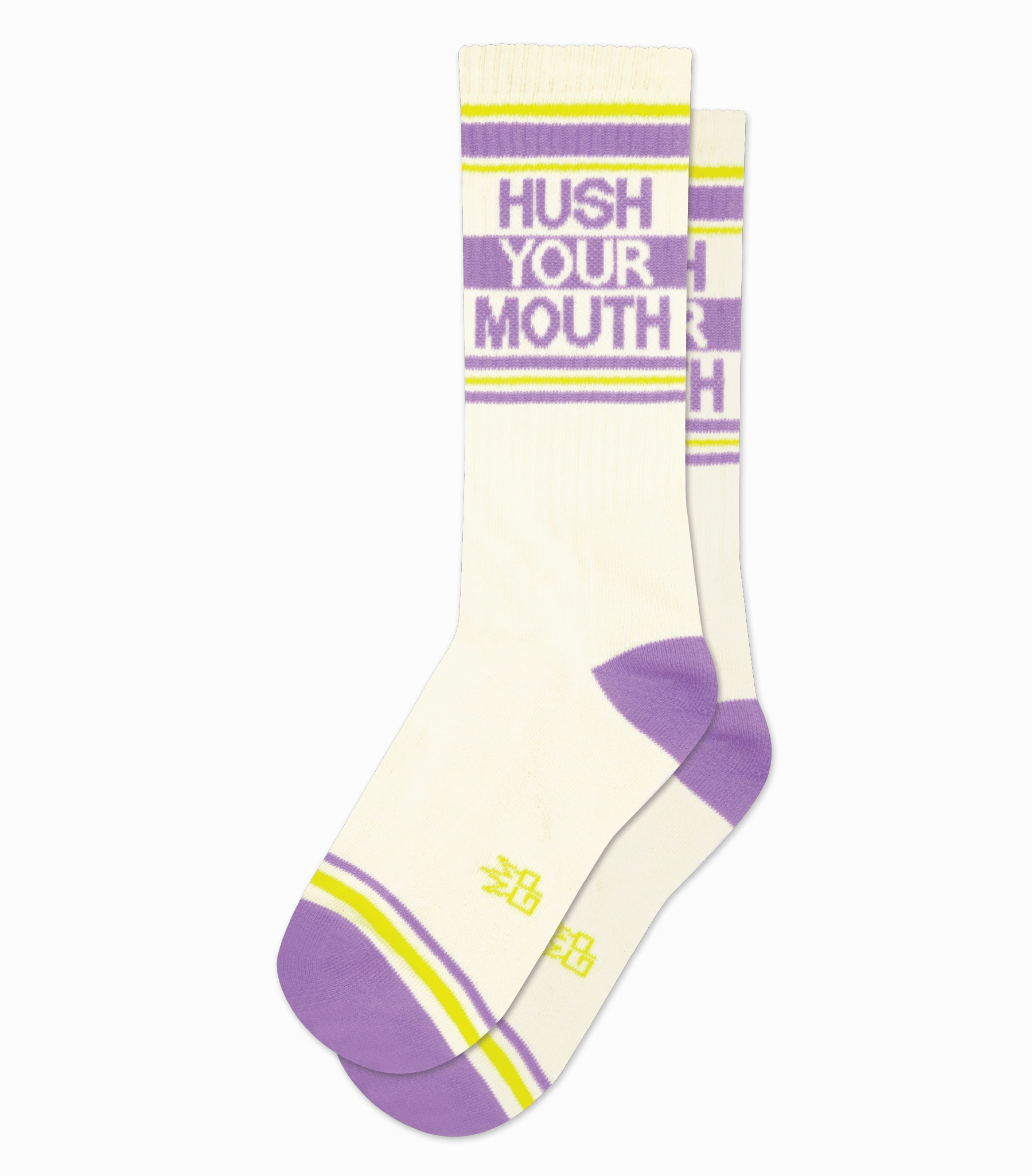 Hush Your Mouth - Gym Crew Socks
