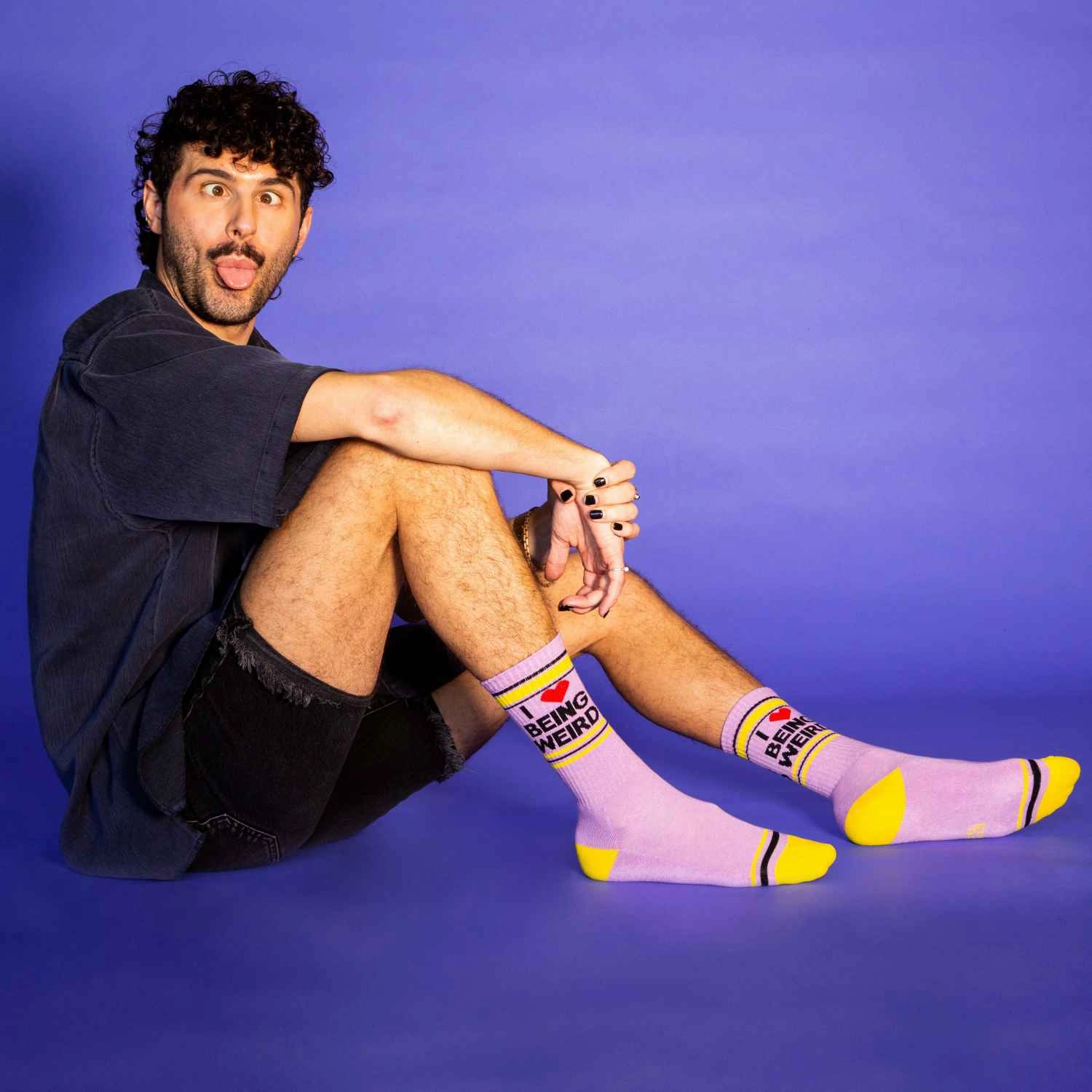I ❤️ Being Weird - Gym Crew Socks