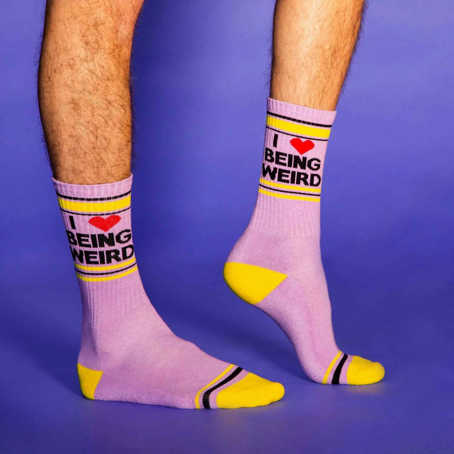 I ❤️ Being Weird - Gym Crew Socks