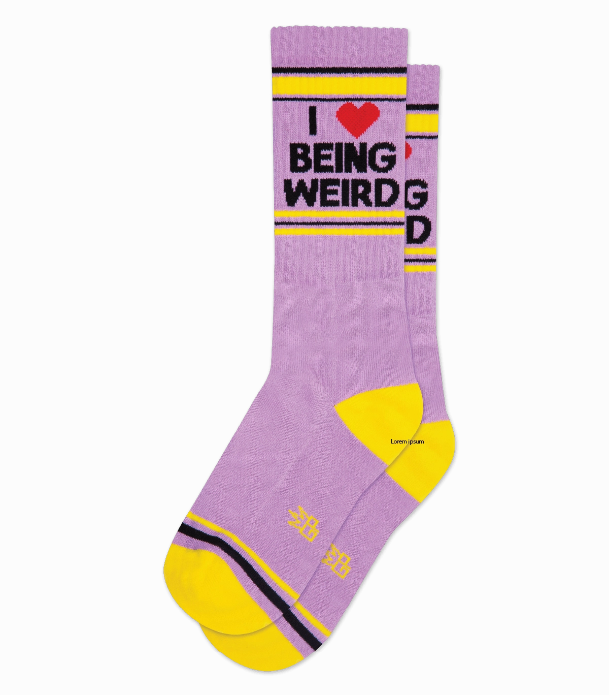I ❤️ Being Weird - Gym Crew Socks