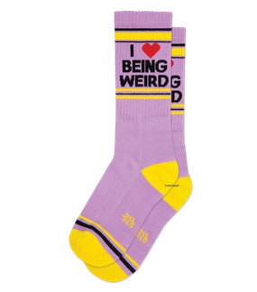 I ❤️ Being Weird - Gym Crew Socks