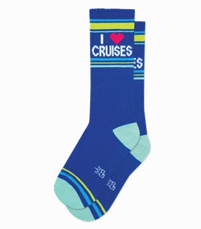 I ❤️ Cruises - Gym Crew Socks