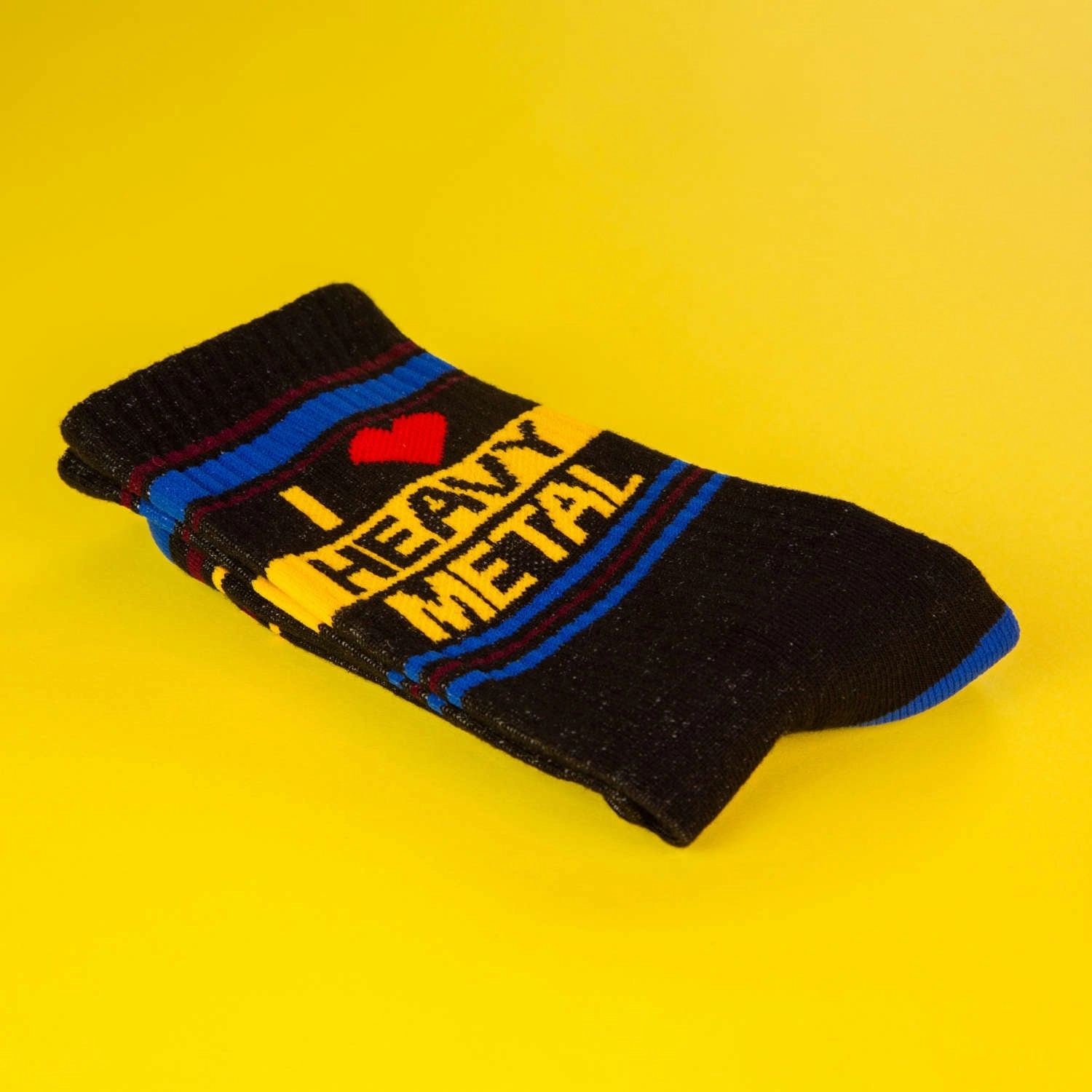 I ❤️ Heavy Metal - Gym Crew Socks