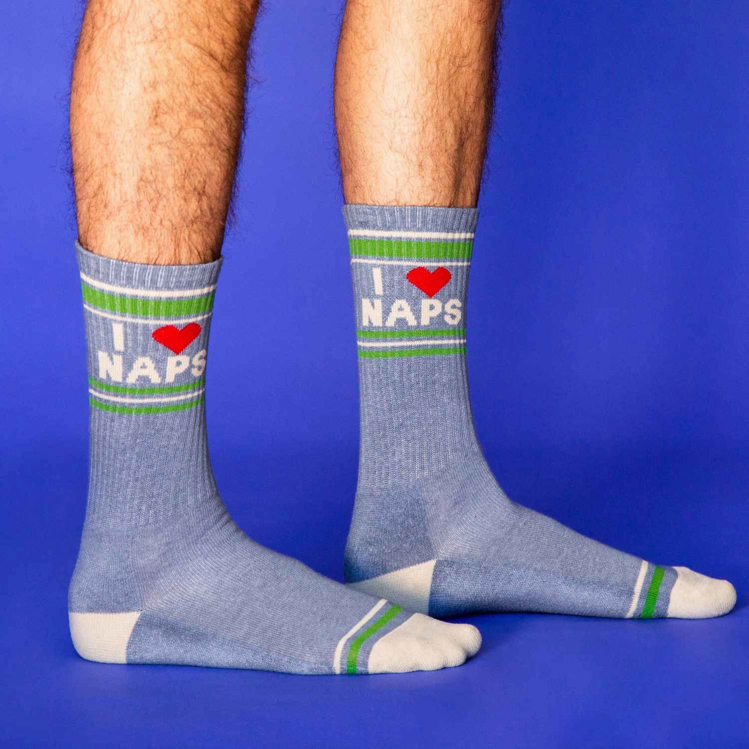 I ❤️ Naps - Gym Crew Socks