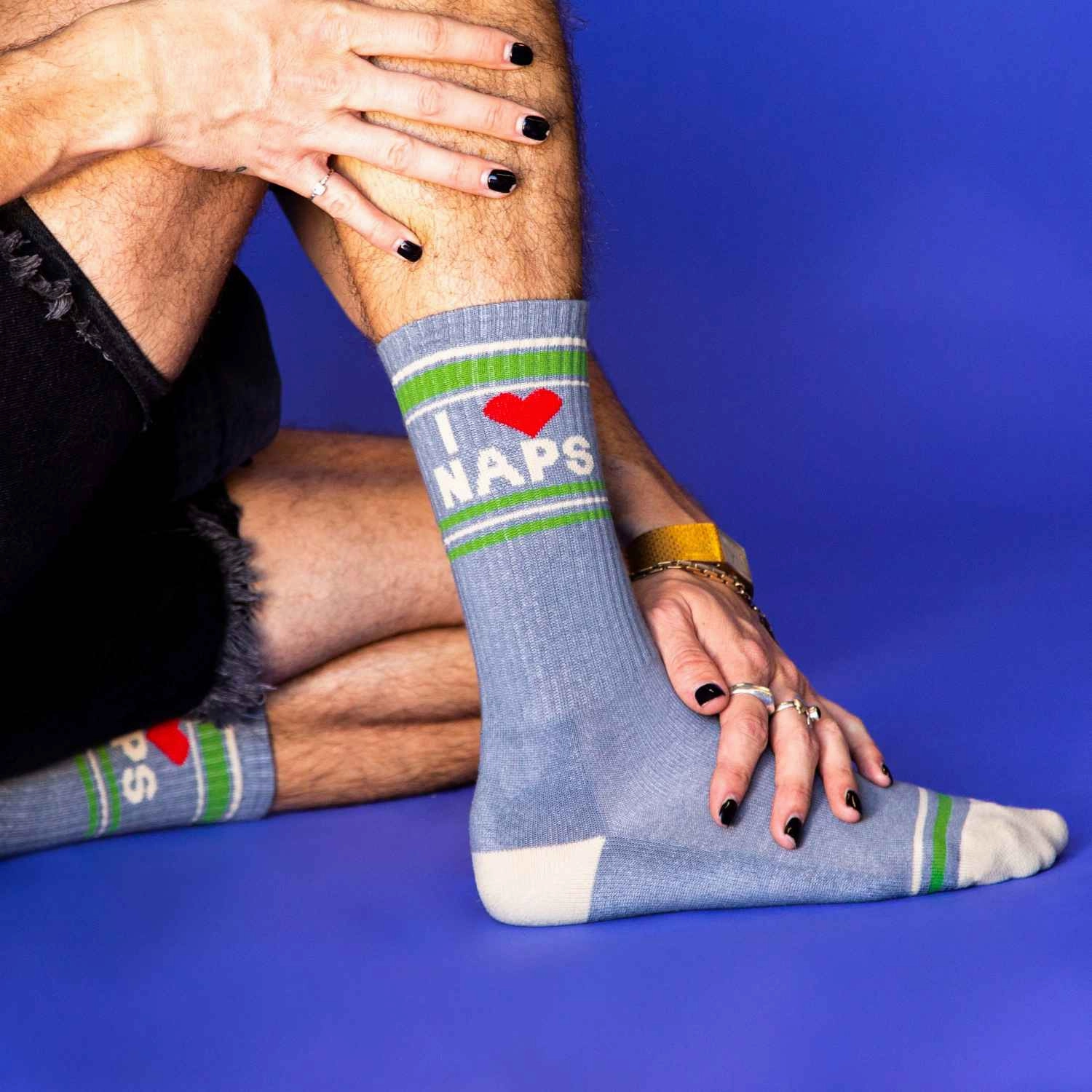 I ❤️ Naps - Gym Crew Socks